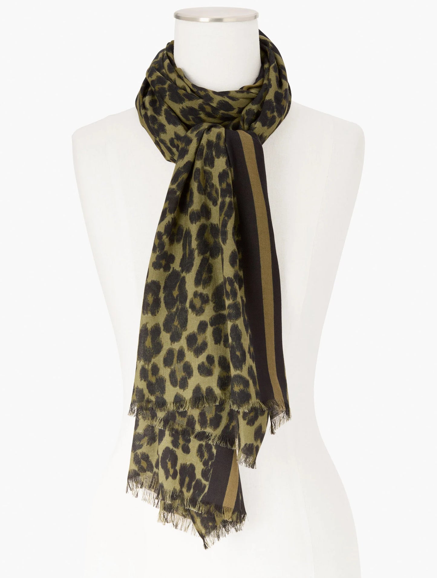 Opulent Ocelot Oblong Scarf