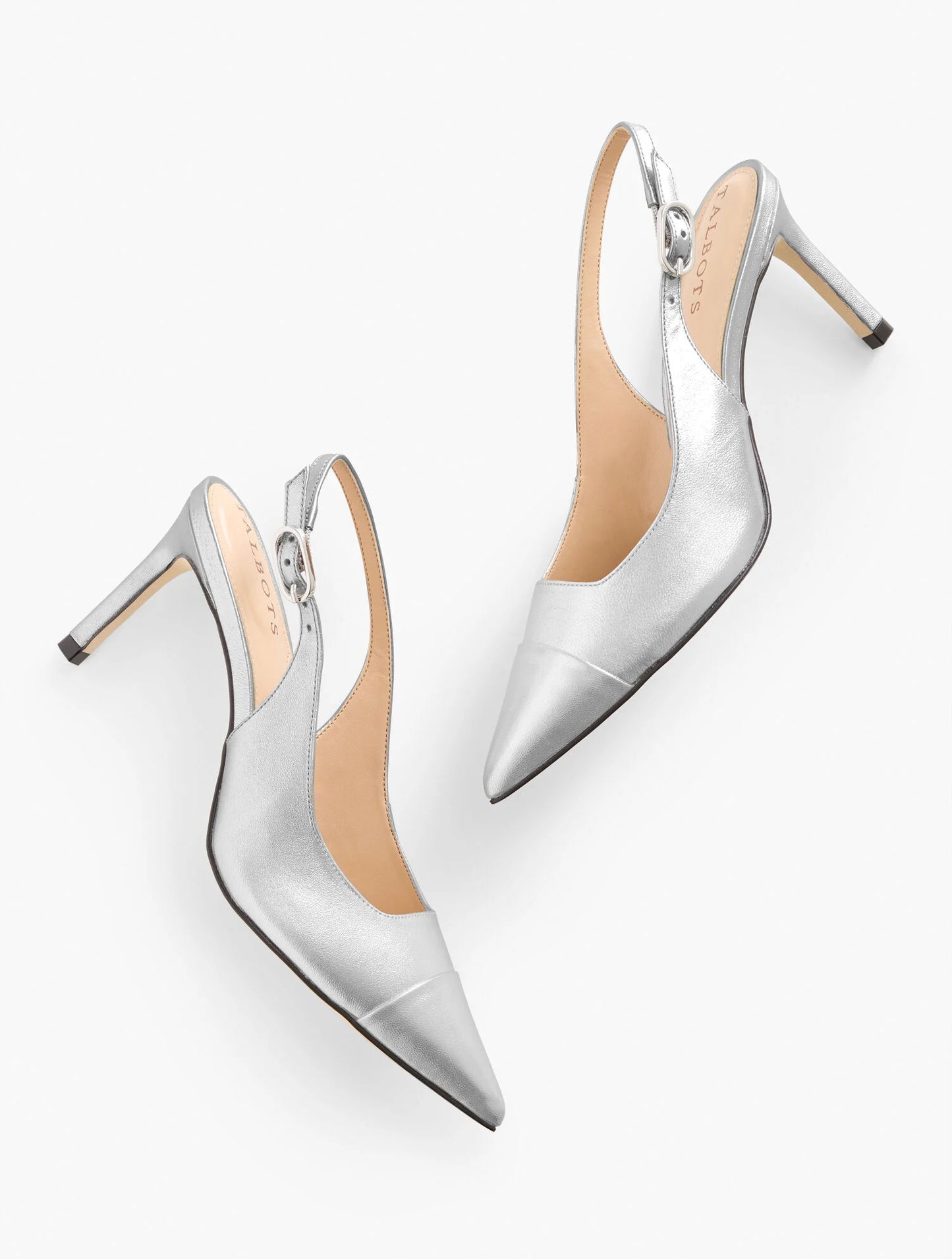 Elena Nappa Metallic Slingback Pumps