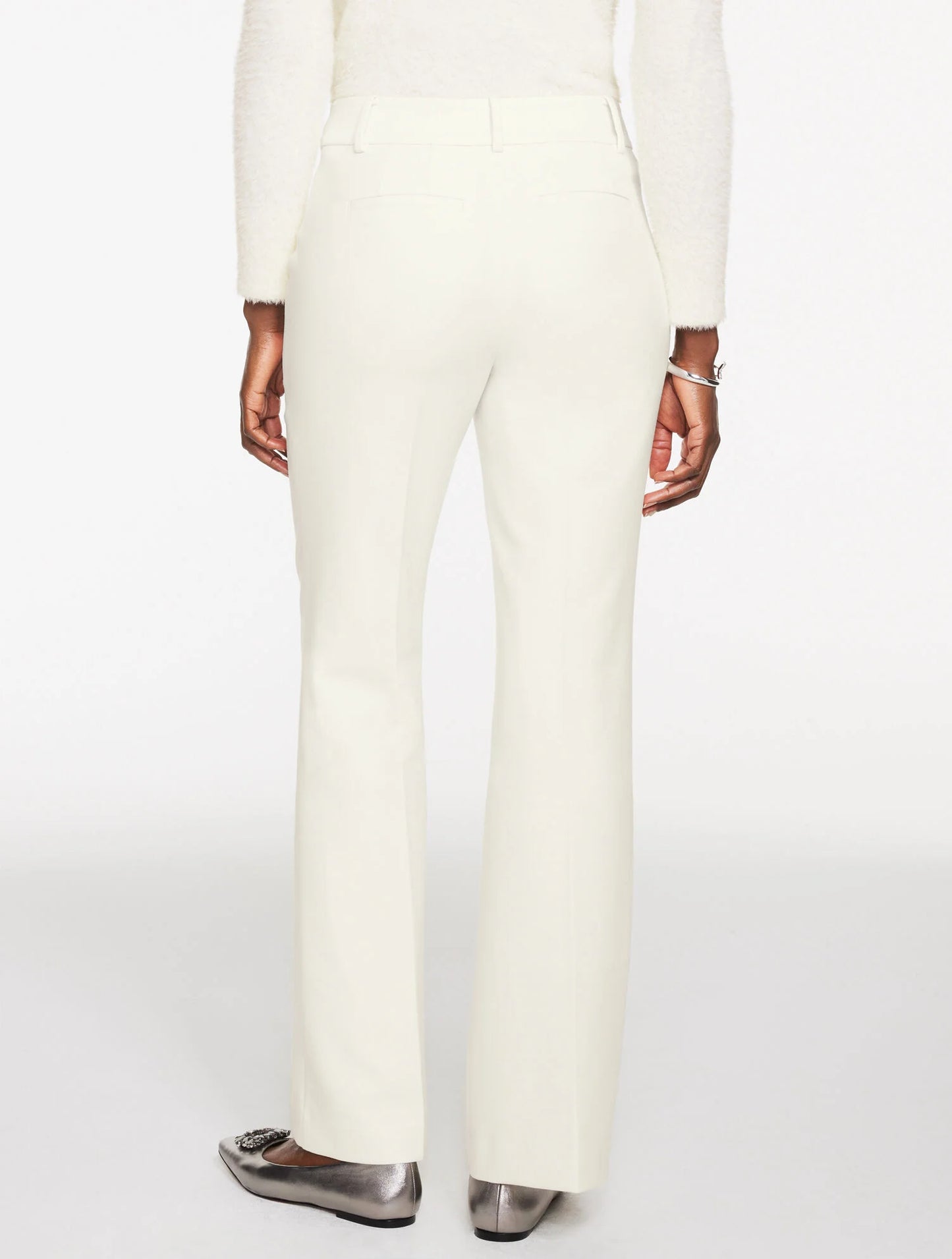 Flare Leg Tailored Stretch Pants