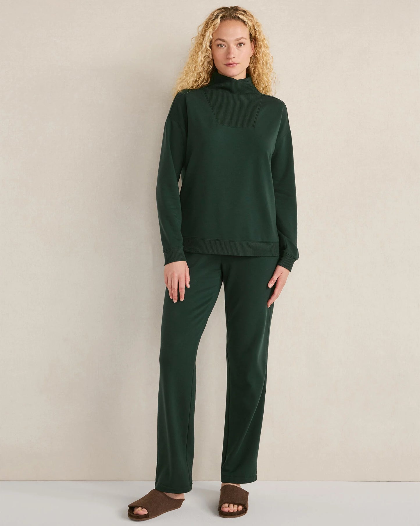 Fleece Straight Leg Pants