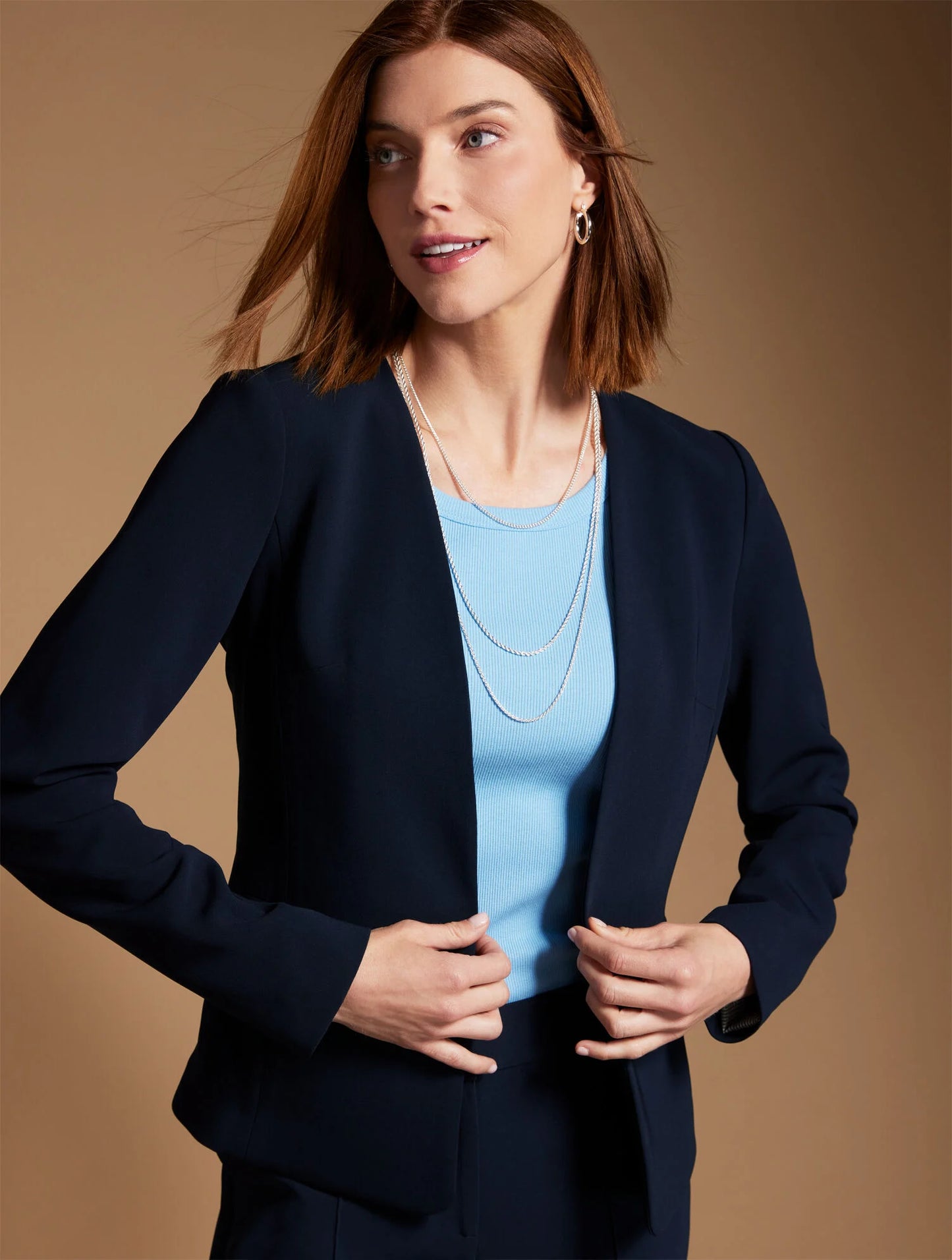 Easy Travel Open Front Jacket