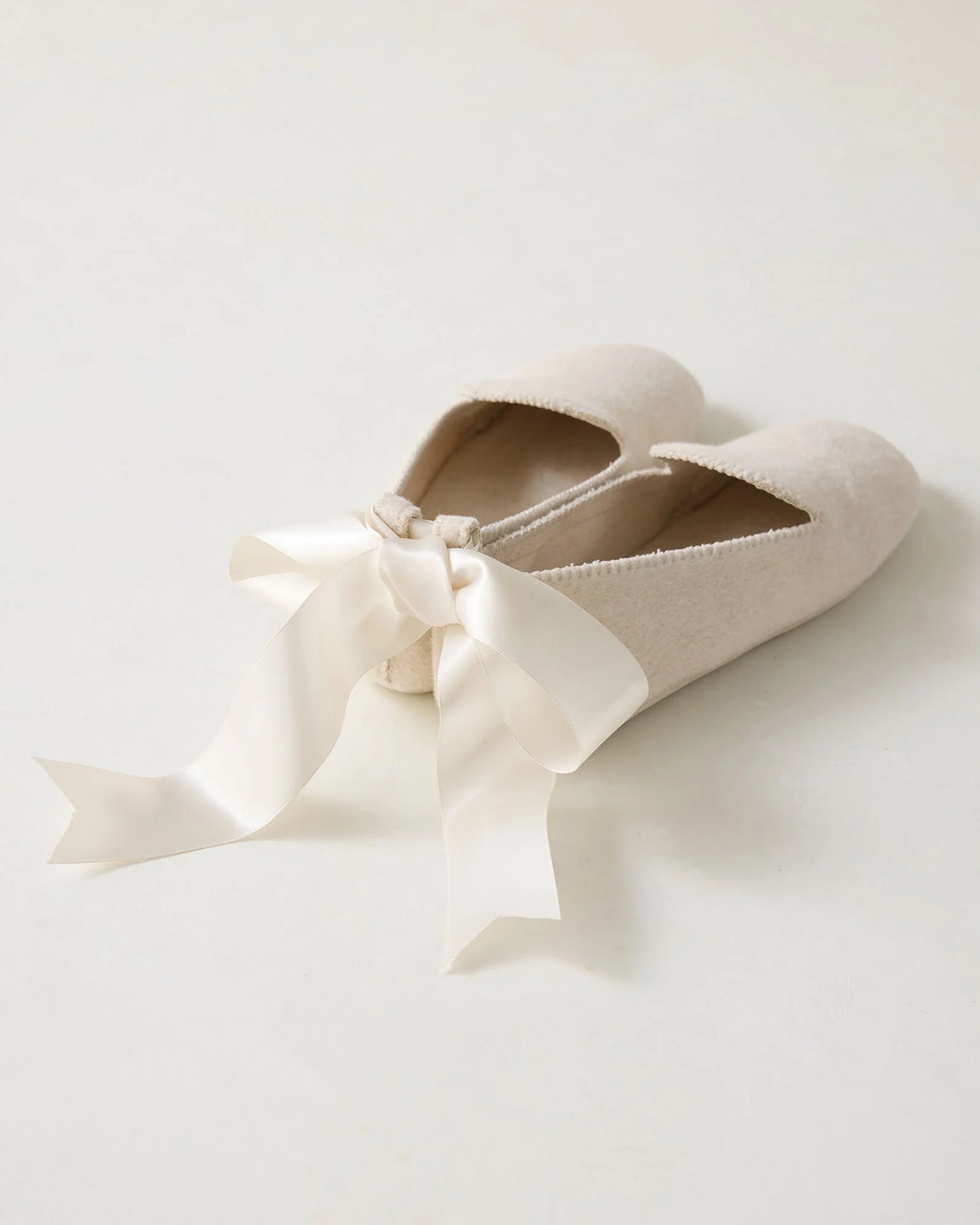 Felted Wool Blend Loafer Slippers