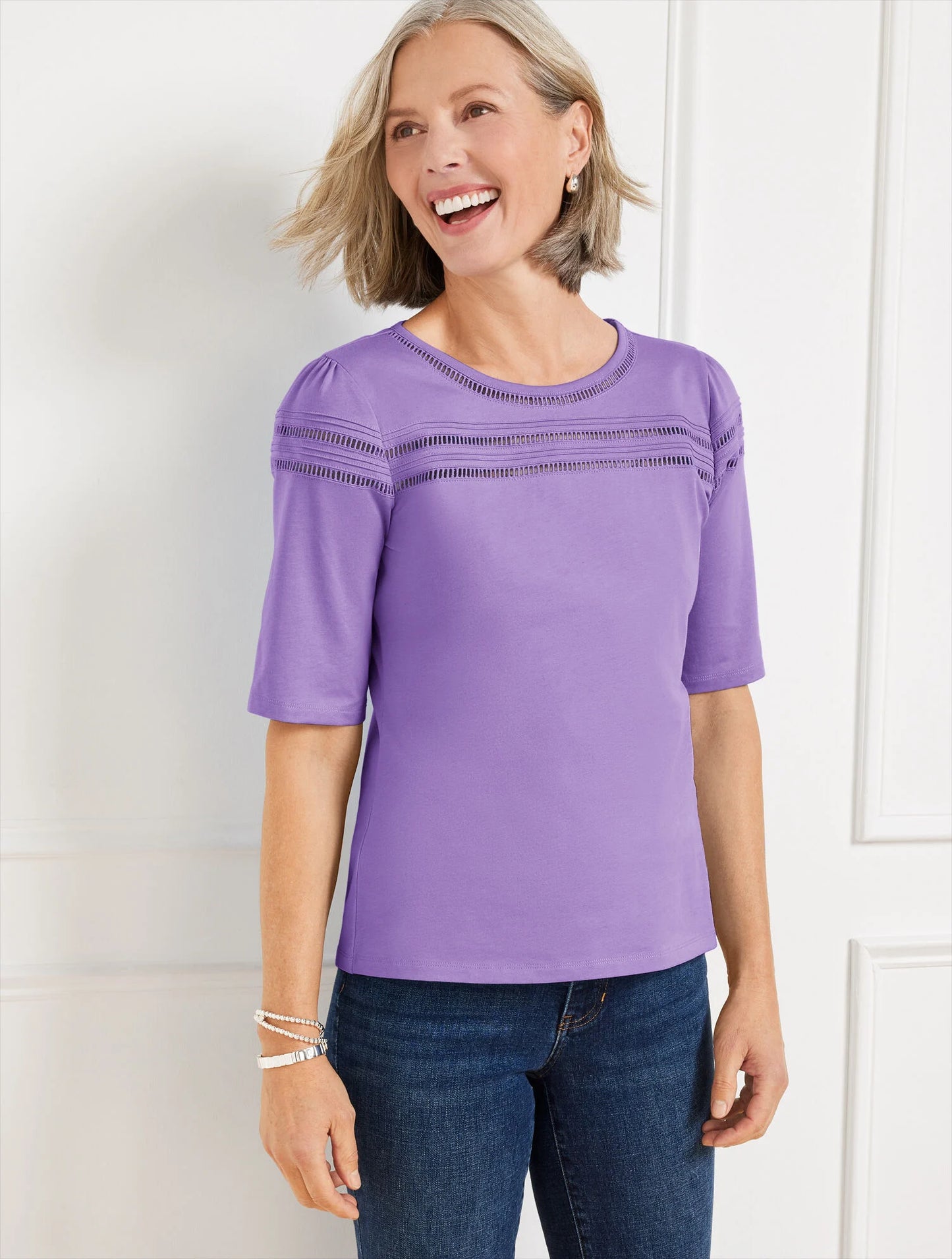 Ladder Stitch Crewneck Tee