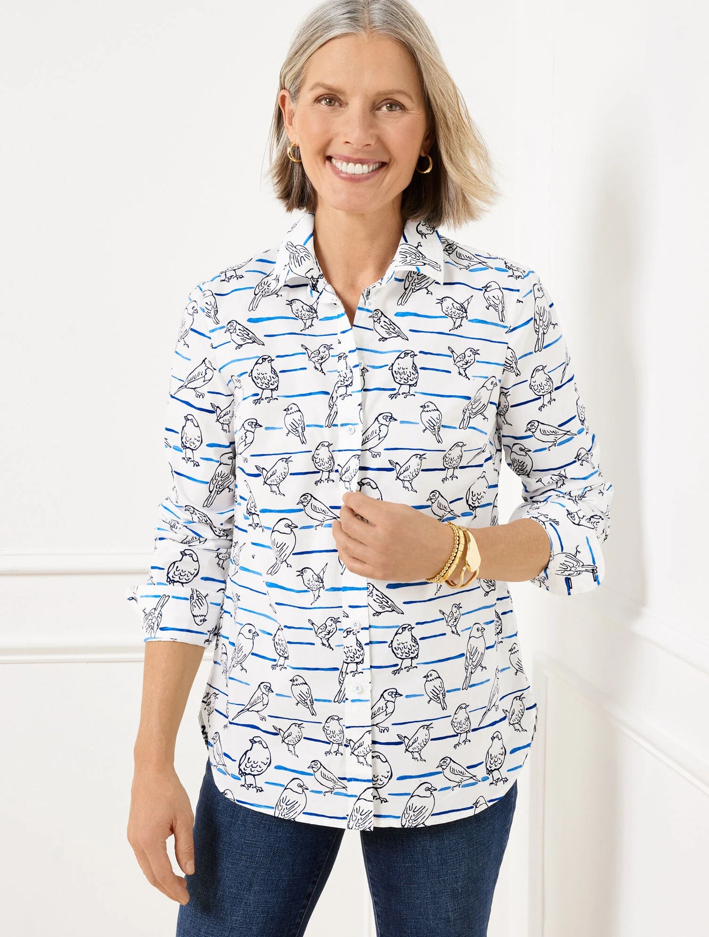 Modern Classic Shirt - Bird Stripes
