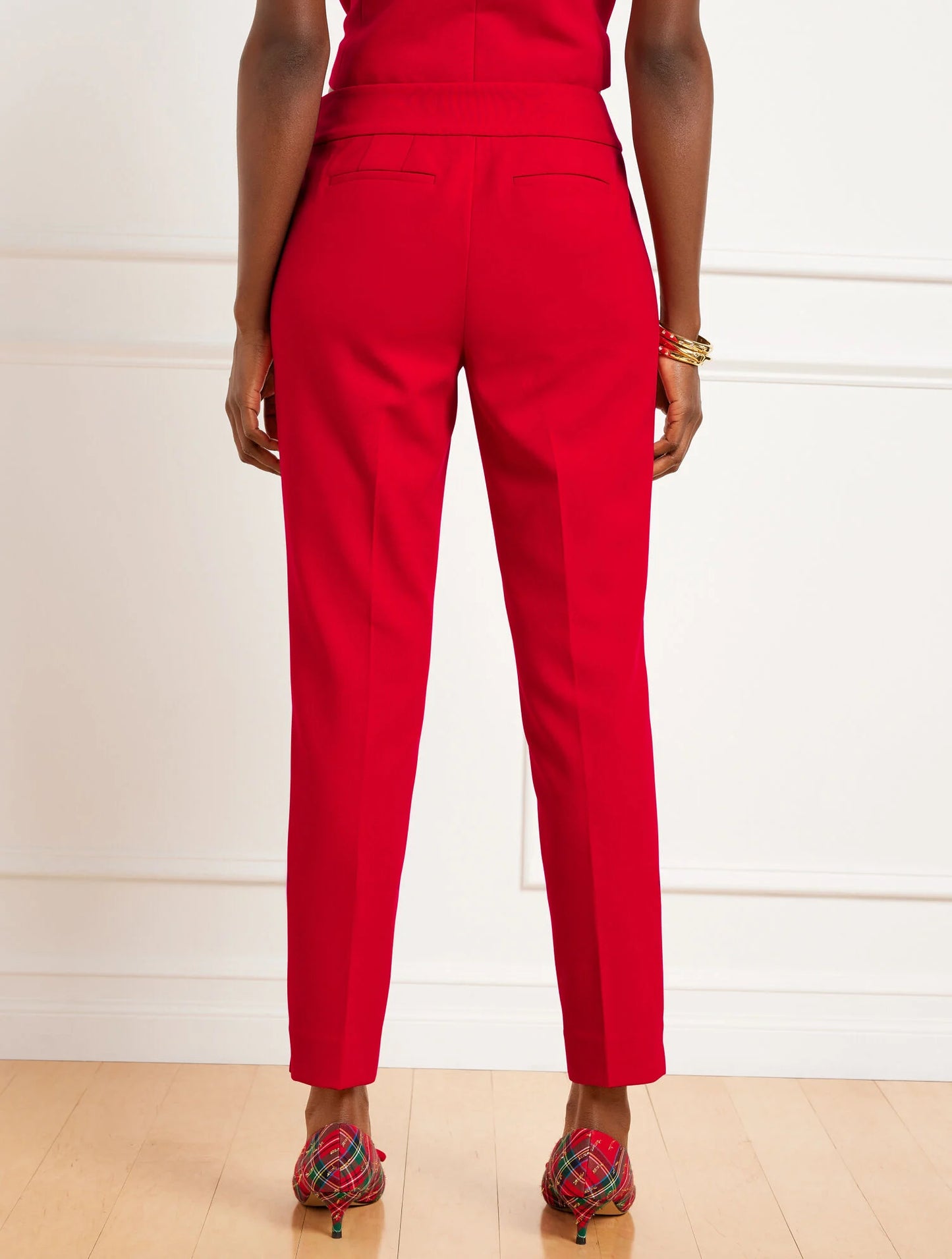 Slim Ankle Luxe Double Cloth Pants