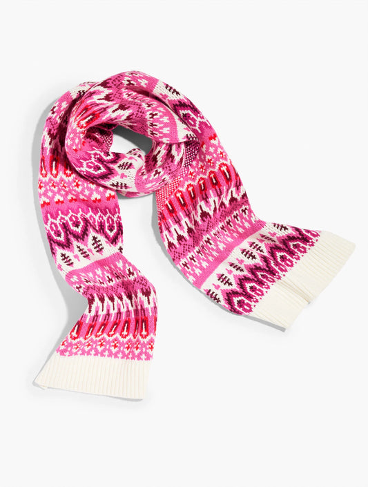 Modern Fair Isle Scarf