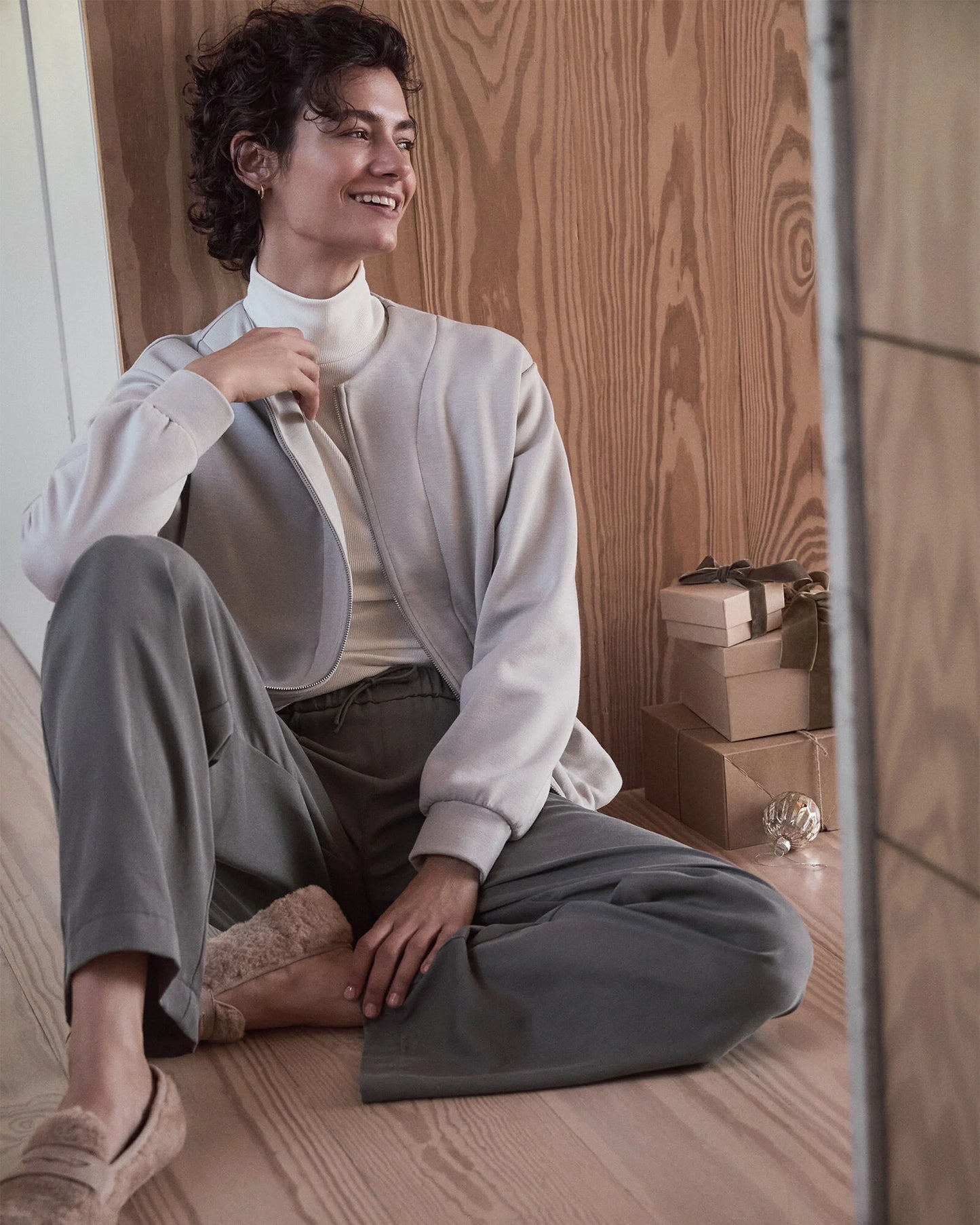 Soft-Brushed Fleece Bubble Bomber