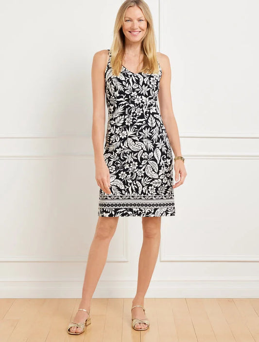 Effortless Jersey Shift Dress - Silhouette Palms