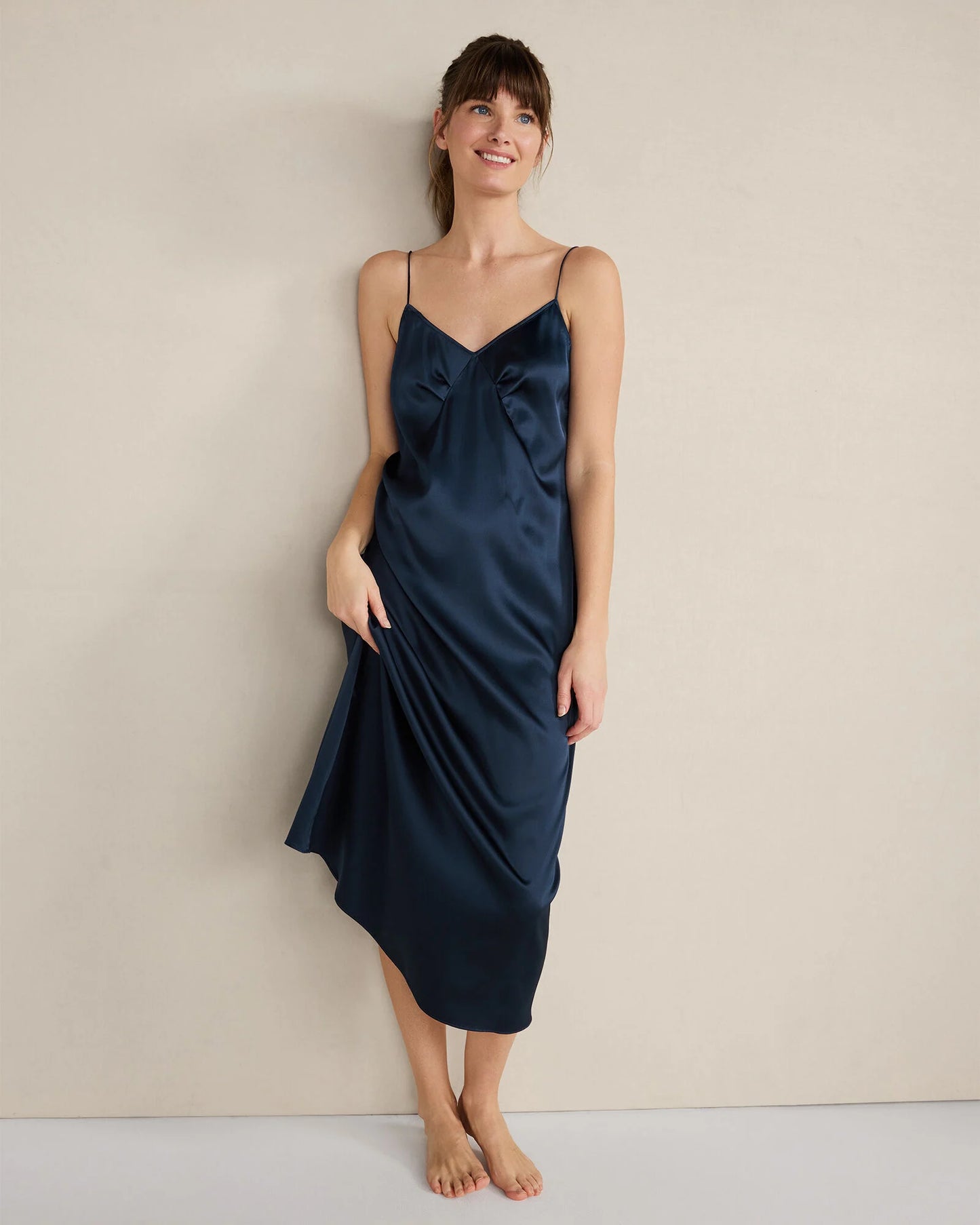 Washable Silk Pleated Chemise