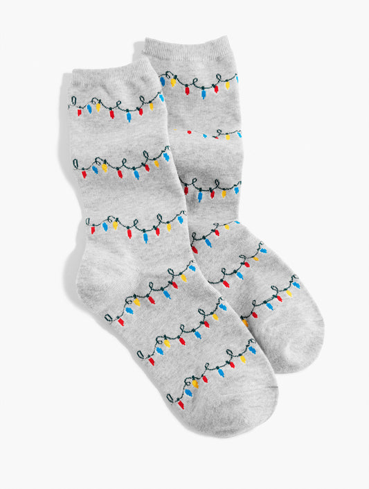Holiday Lights Trouser Socks