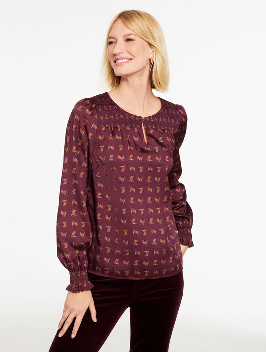 Smocked Top - Charming Horse