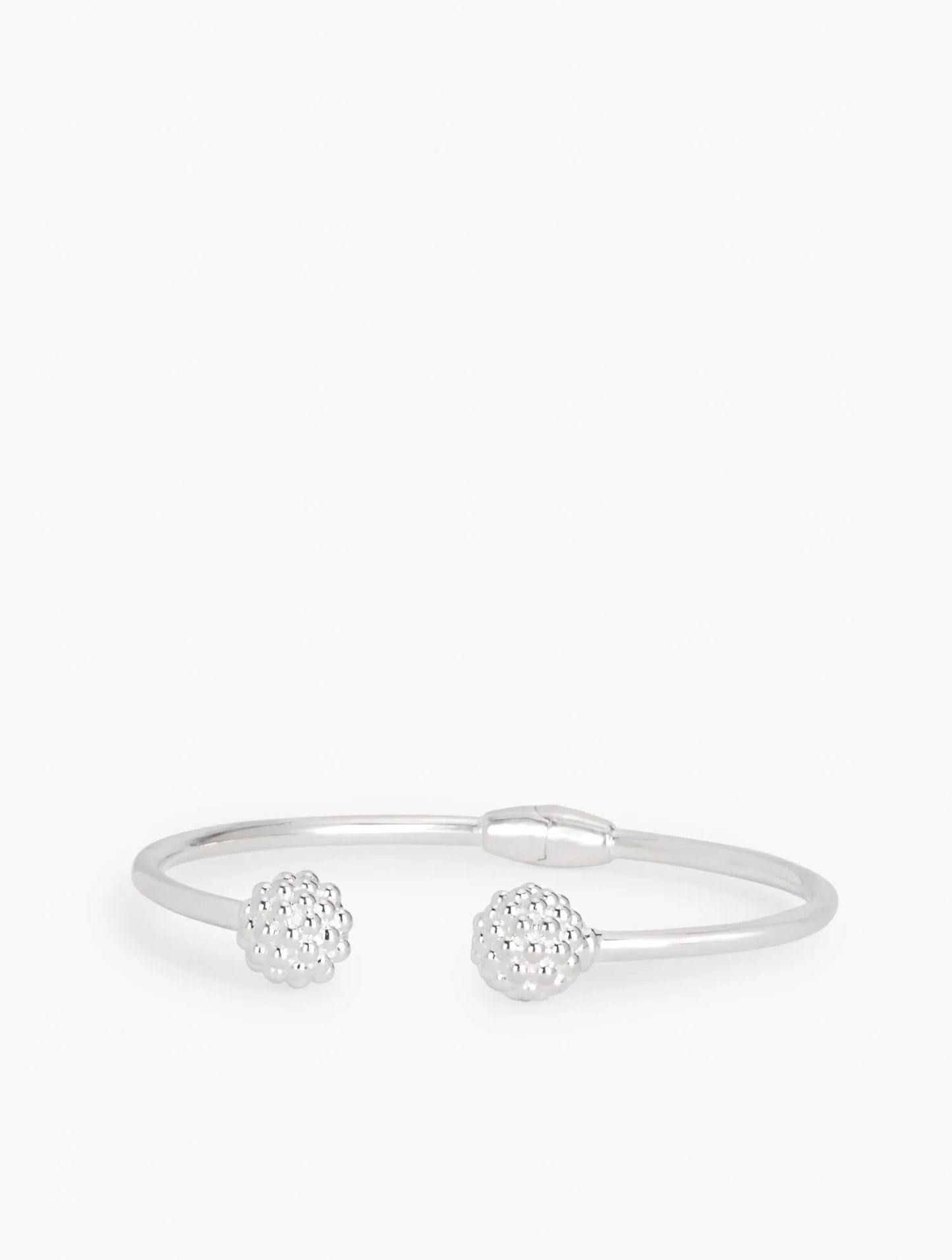 Sterling Silver Ball Cluster Cuff Bracelet