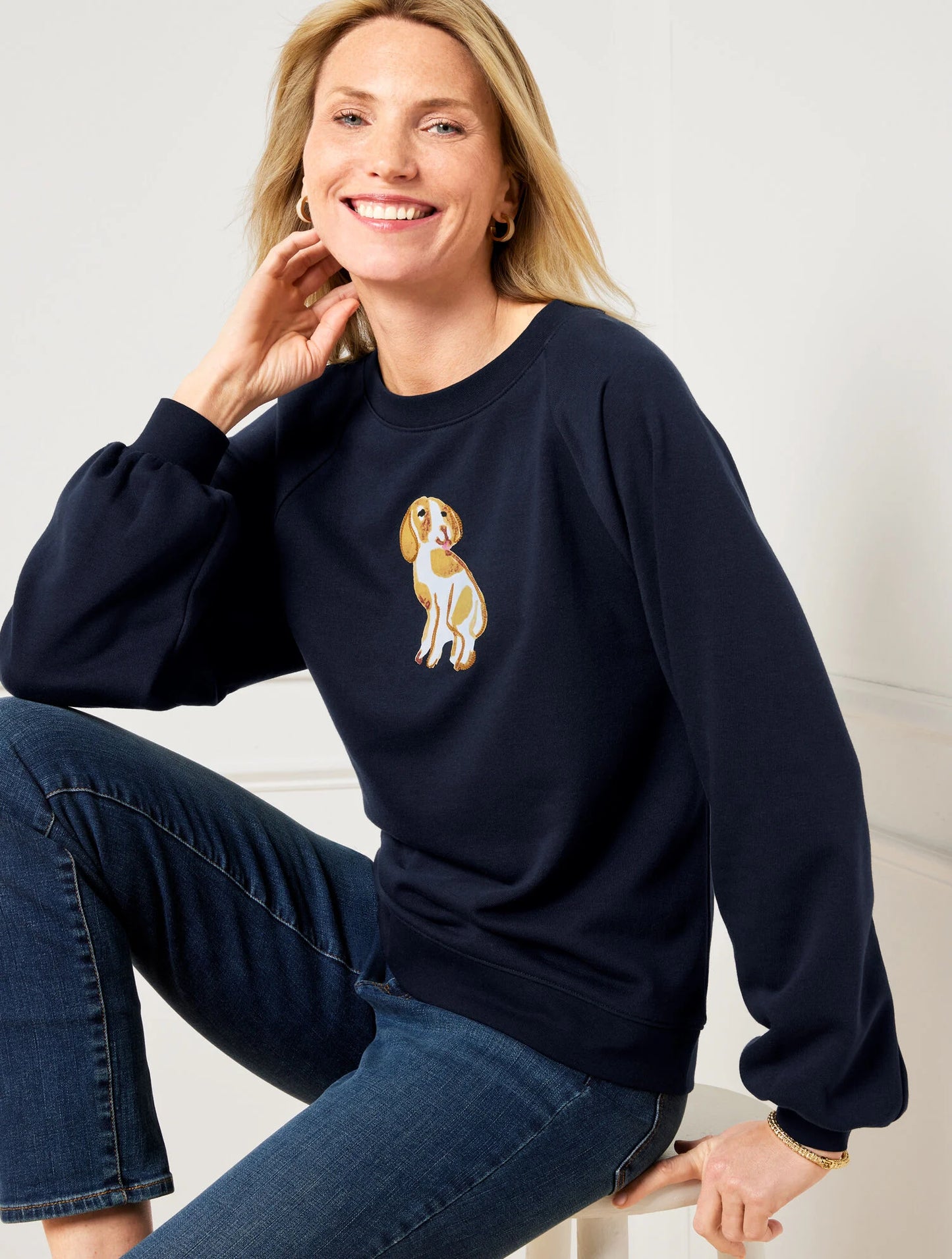 Blouson Sleeve Dog Days Sweatshirt