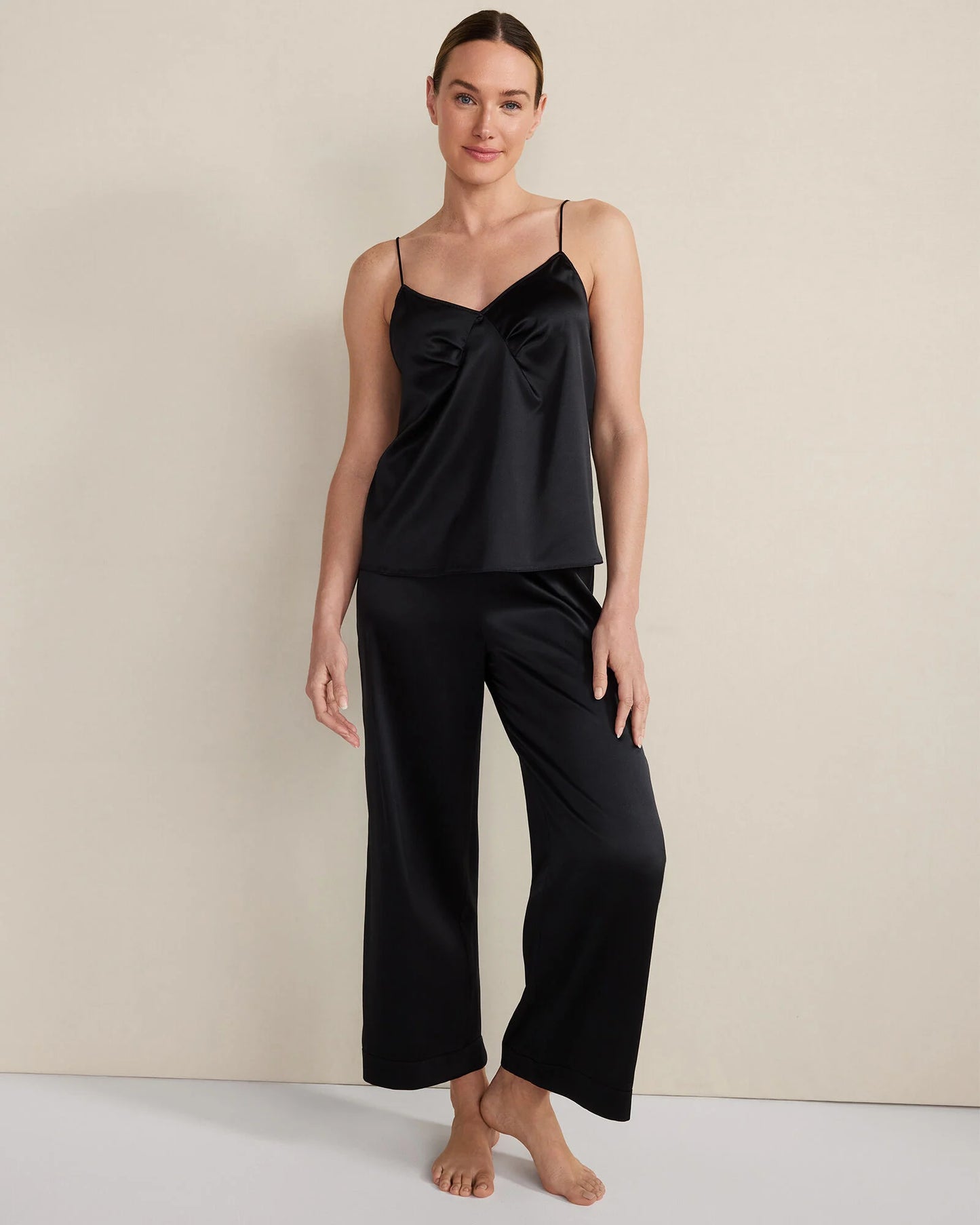 Washable Silk Pleated Cami