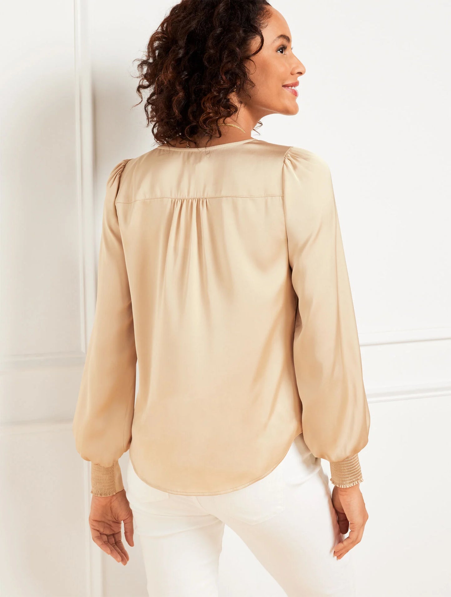 Soft Satin Charmeuse Top