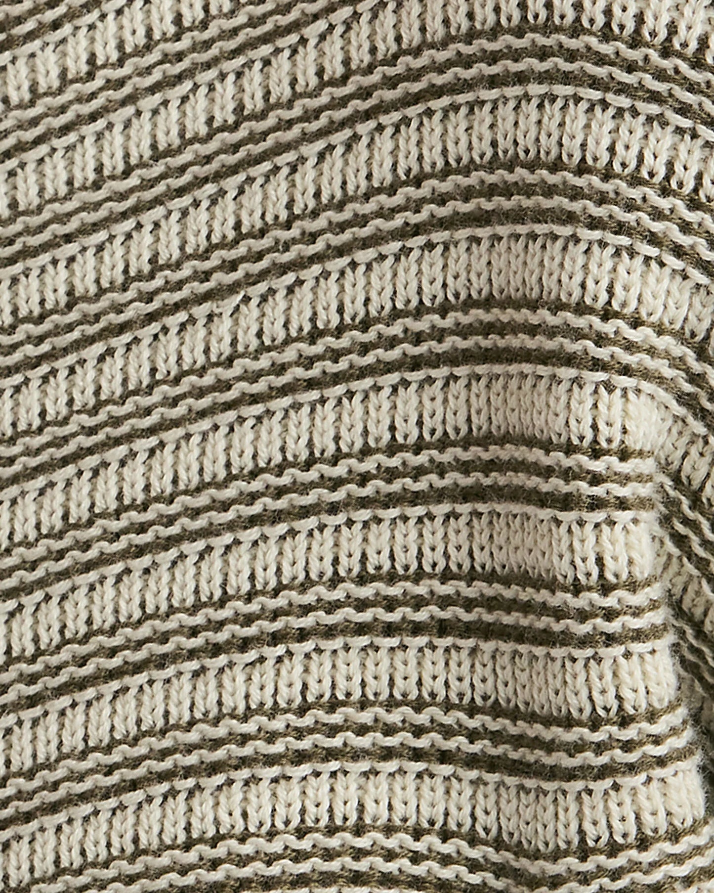 Organic Cotton Linear Stitch Crewneck Sweater