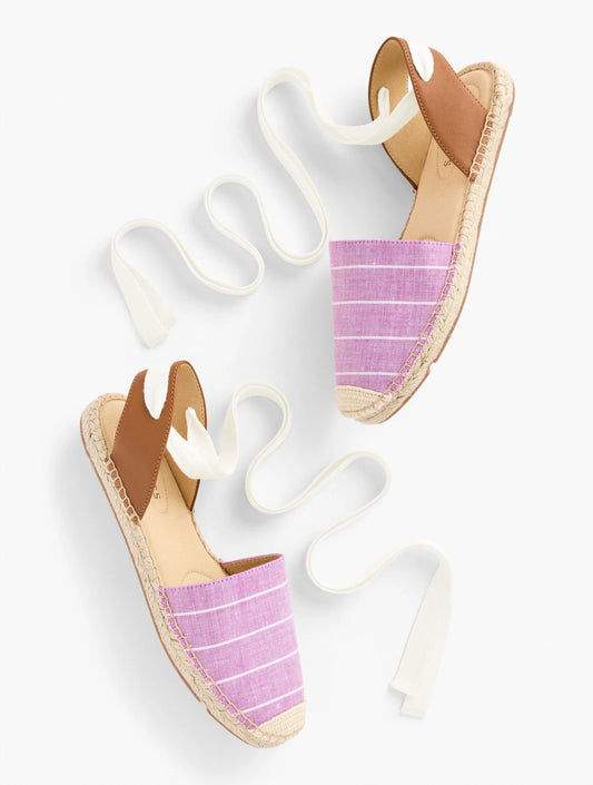 Izzy d’Orsay Espadrille Flats - Riviera Stripe