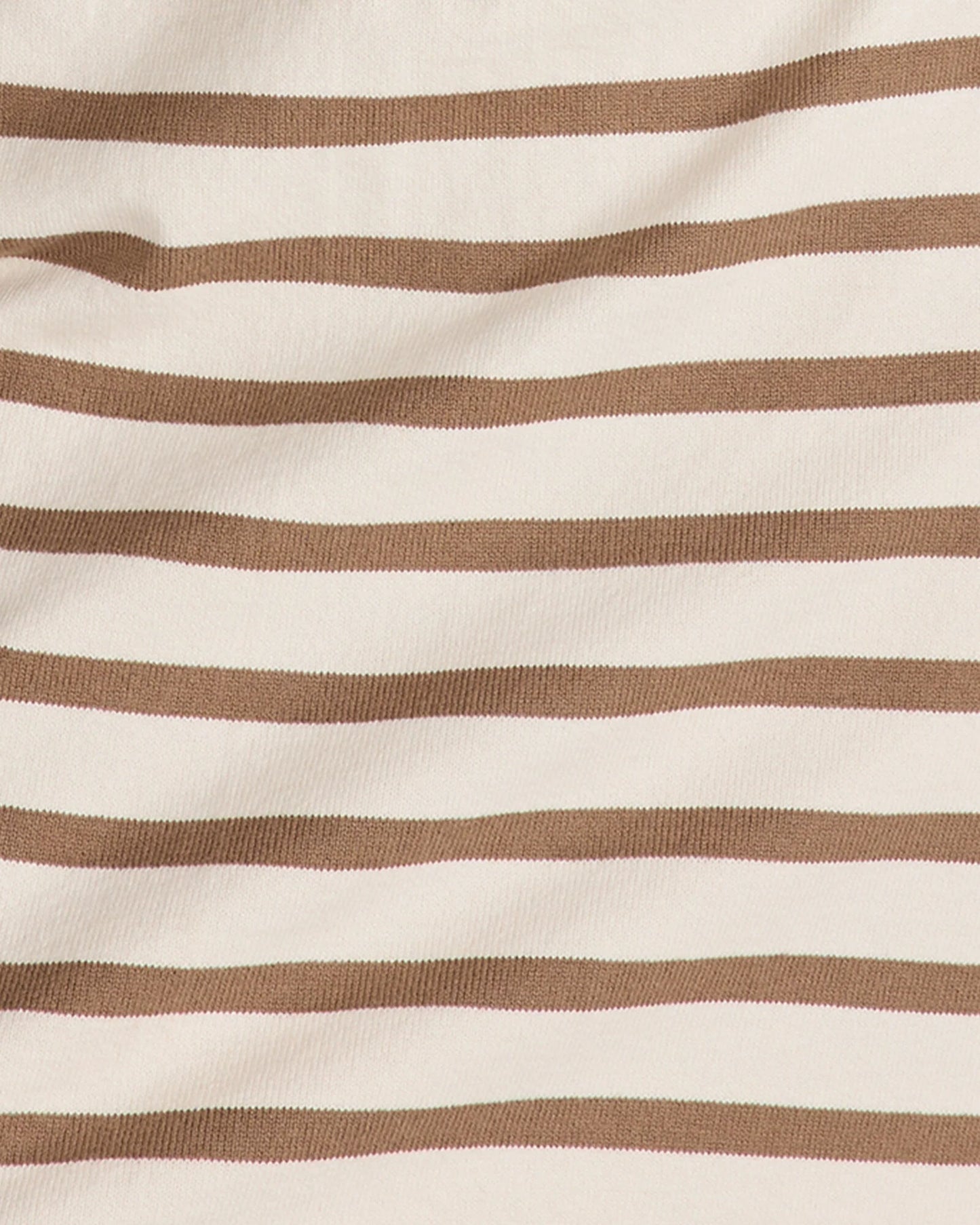 Organic Cotton Stripe Bateau Neck Top