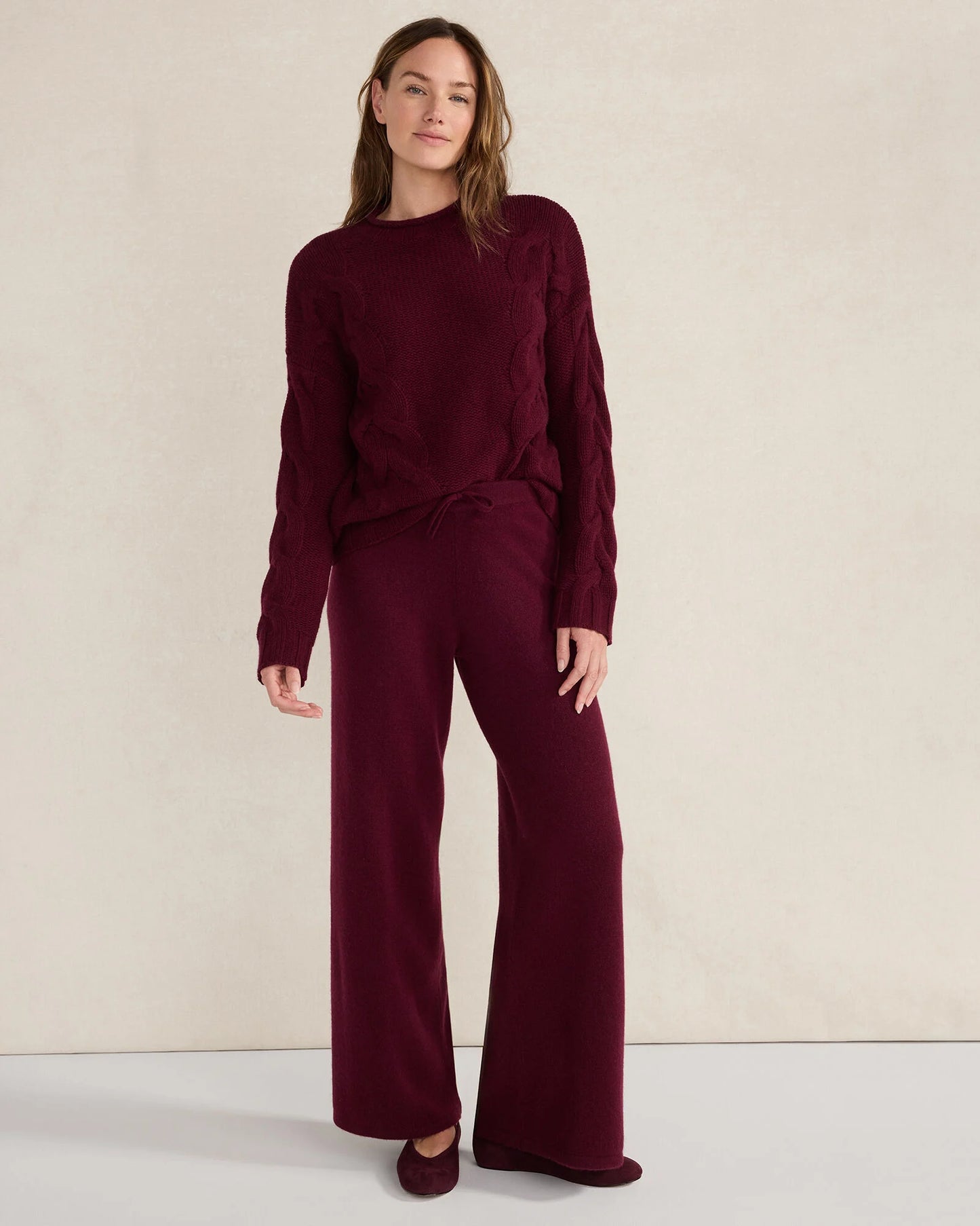Cashmere Wide Leg Pants