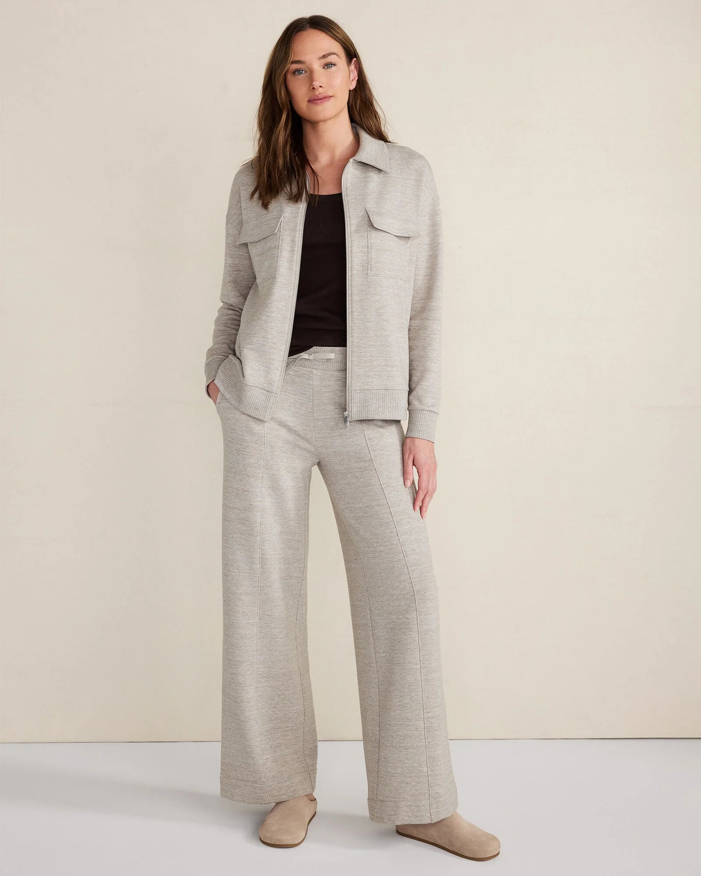 Fleece Wide Leg Pants