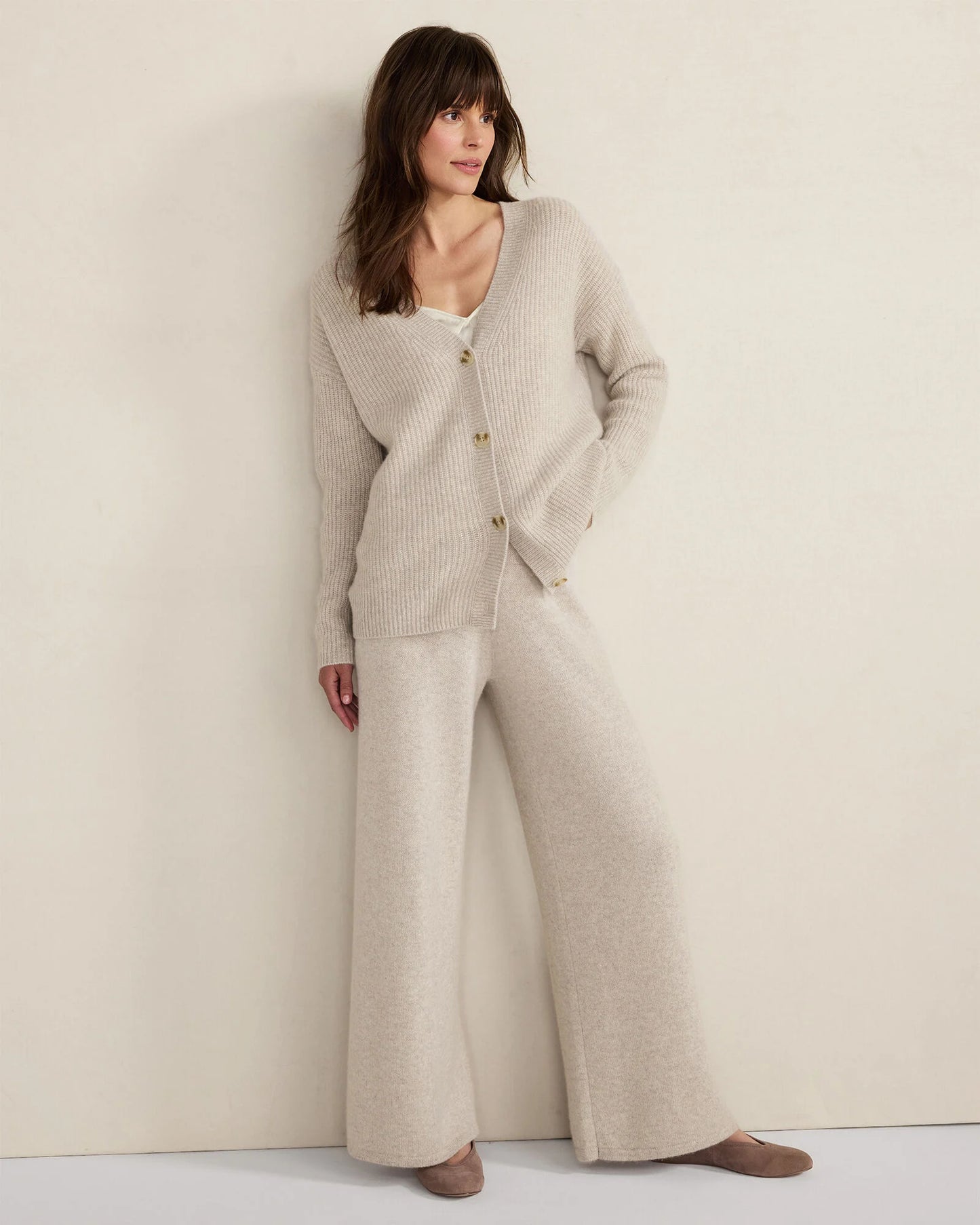 Cashmere Shaker Stitch Cardigan