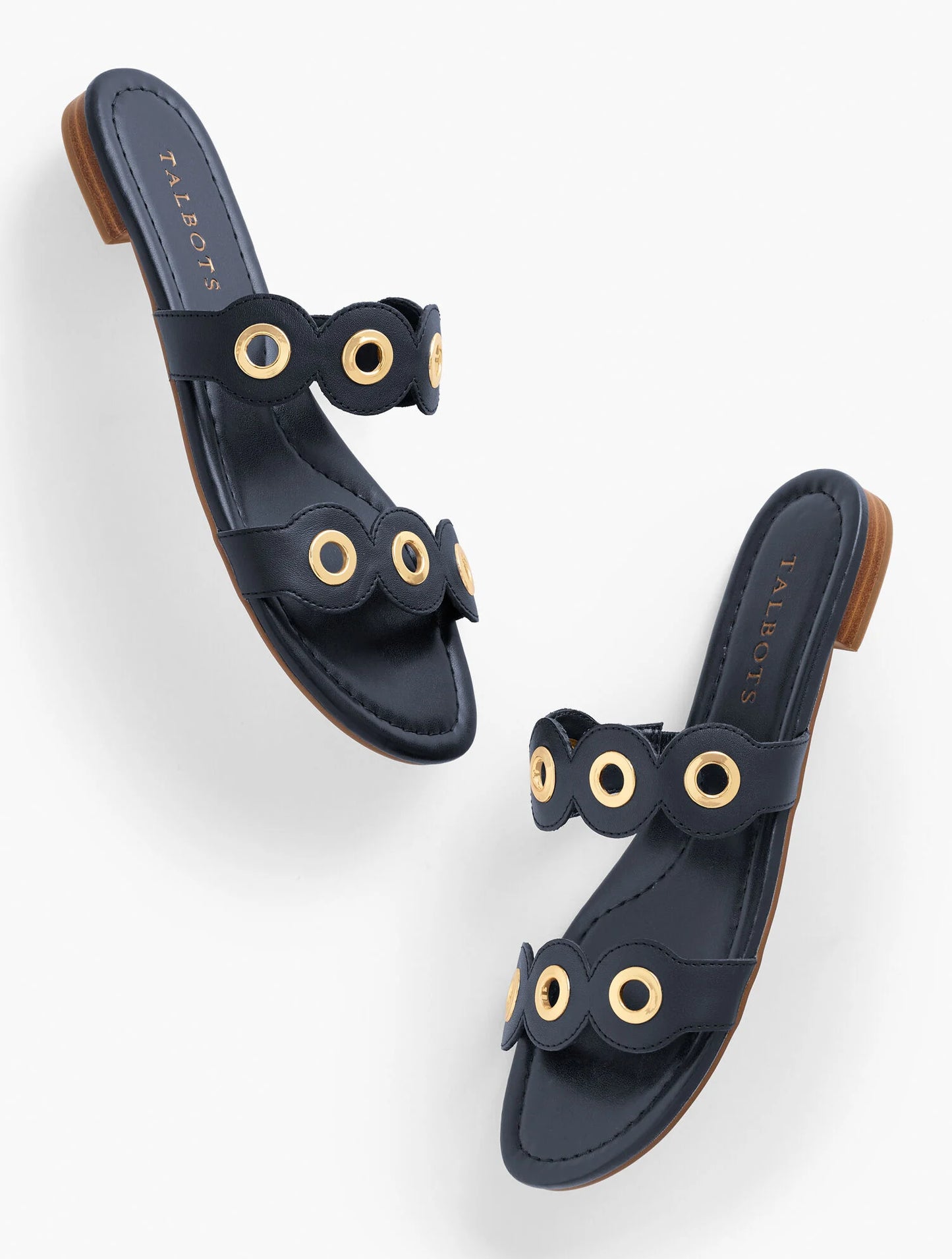 Camy Eyelet Nappa Slides