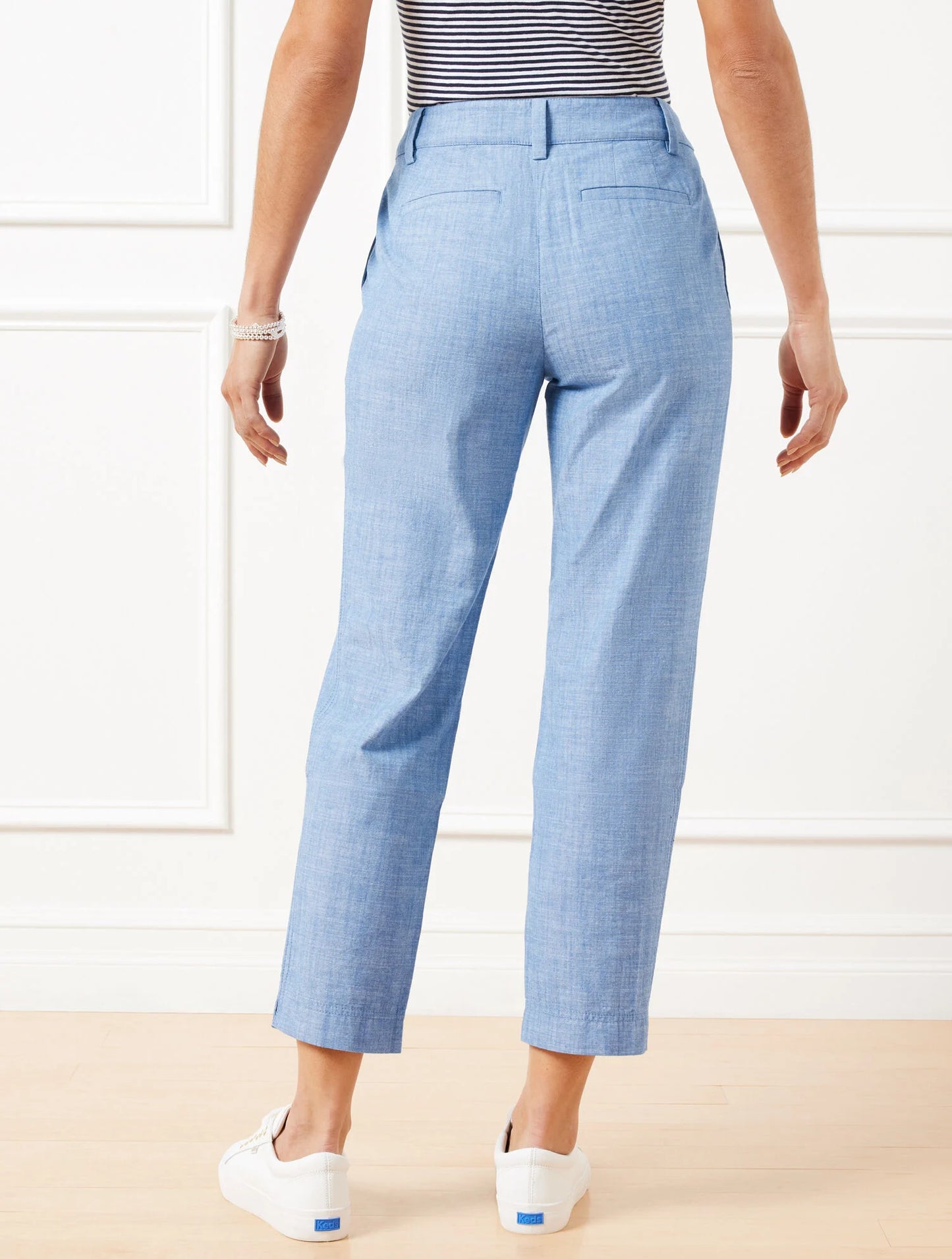 Perfect Crops - Newport Chambray - Curvy Fit