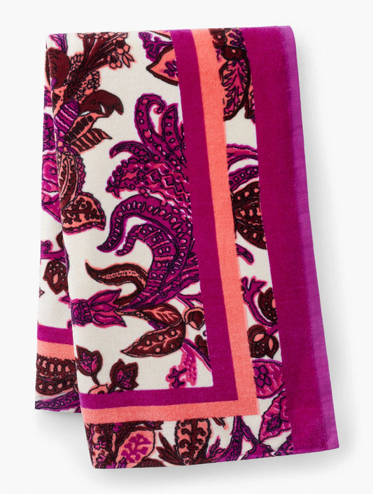 Bali Blooms Terry Towel