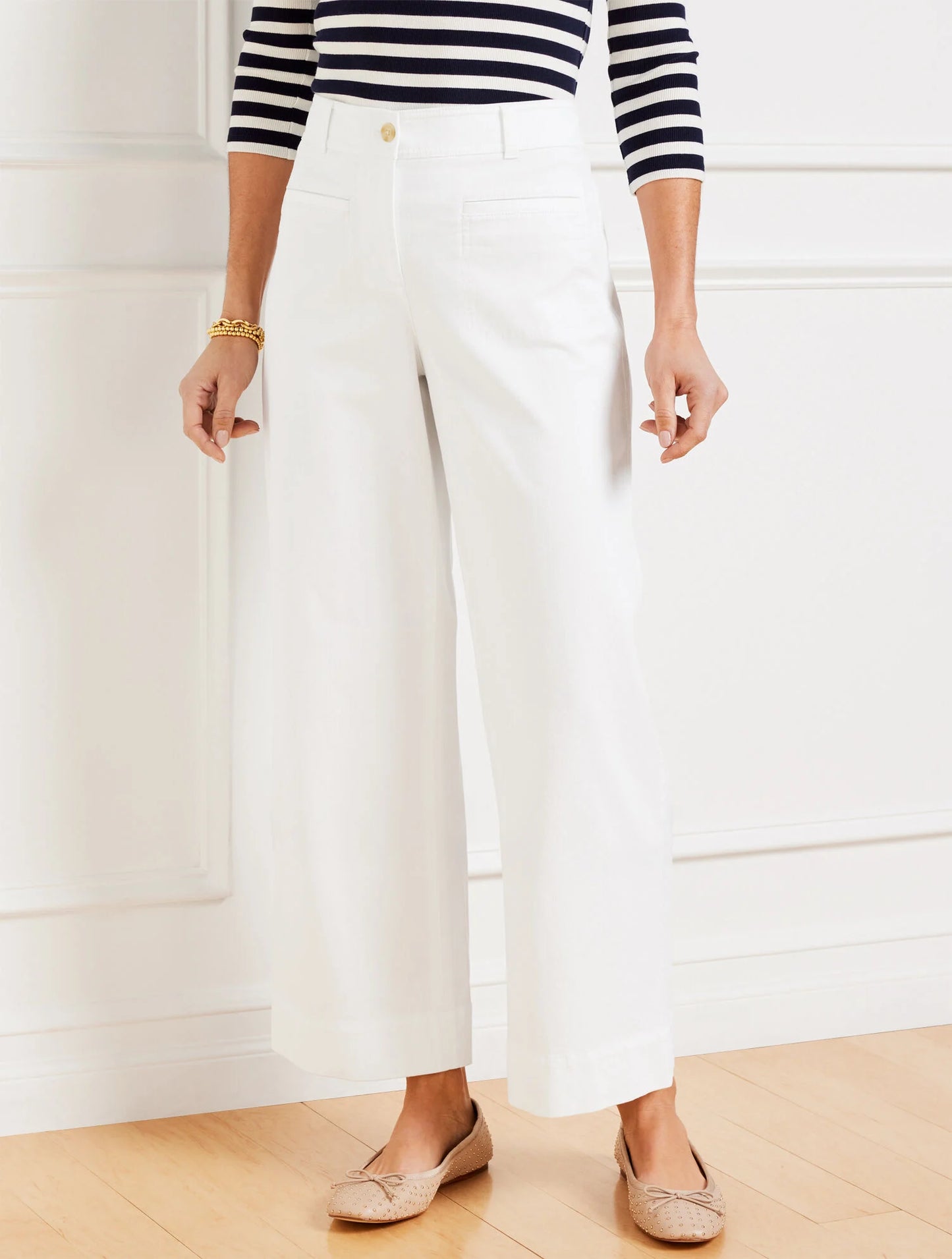 Wide Ankle Twill Pants