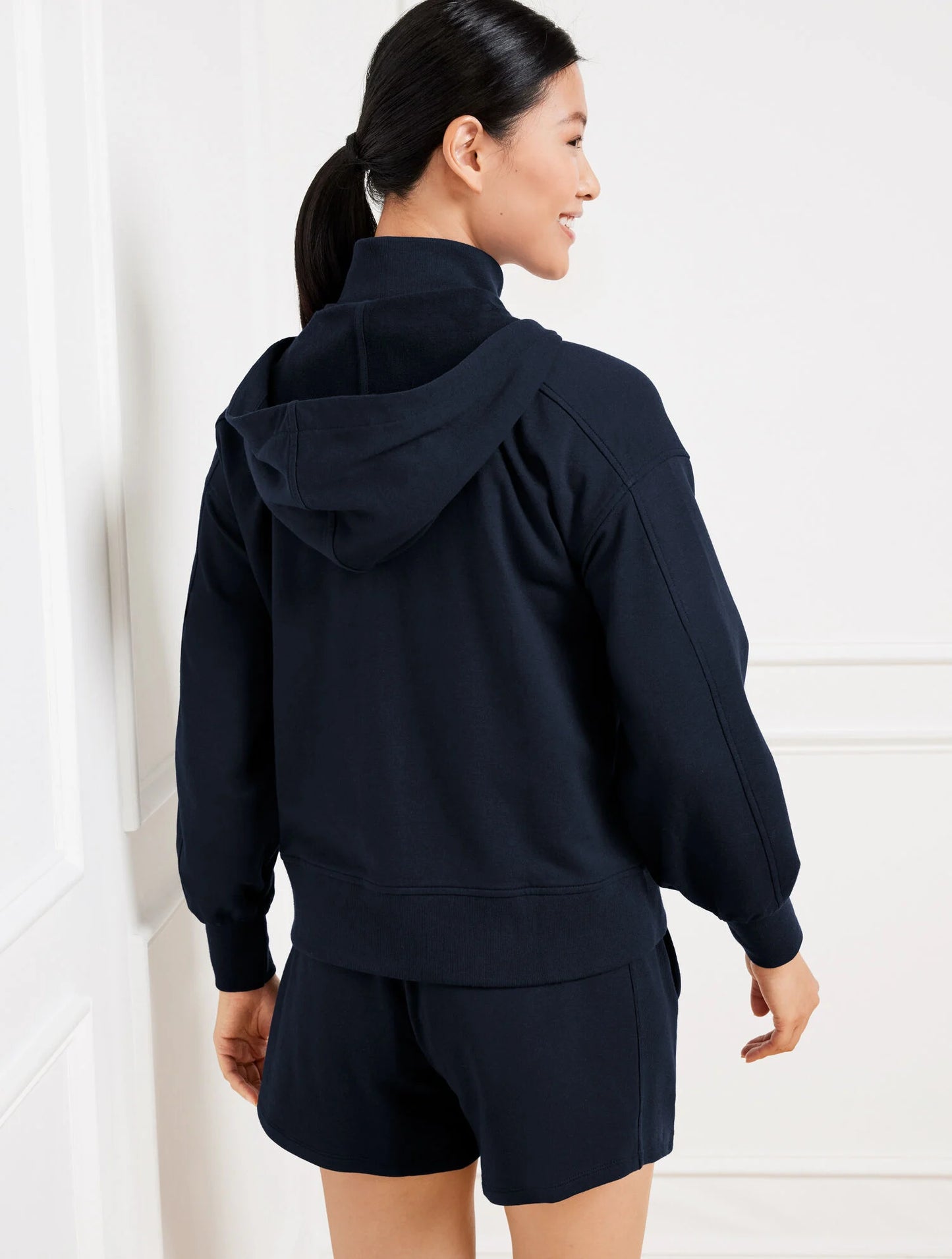Modal French Terry Full-Zip Hoodie