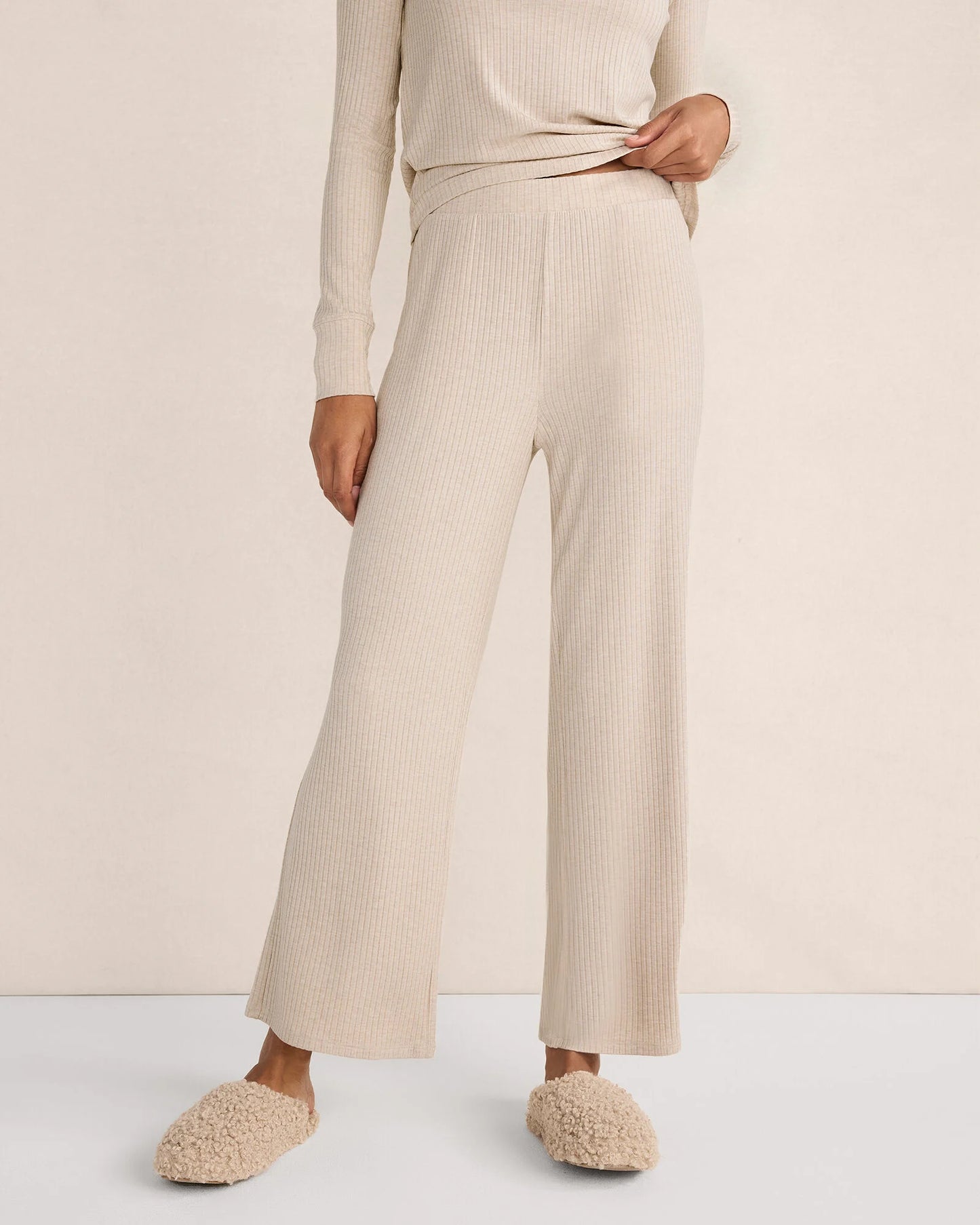 Drapey Rib Knit Pants