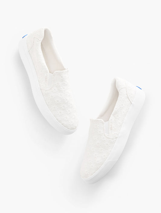 Keds® Pursuit Slip On Sneakers - Starburst Eyelet