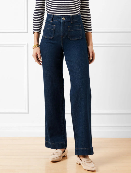 Patch Pocket Classic Jean Trousers - Astoria Wash