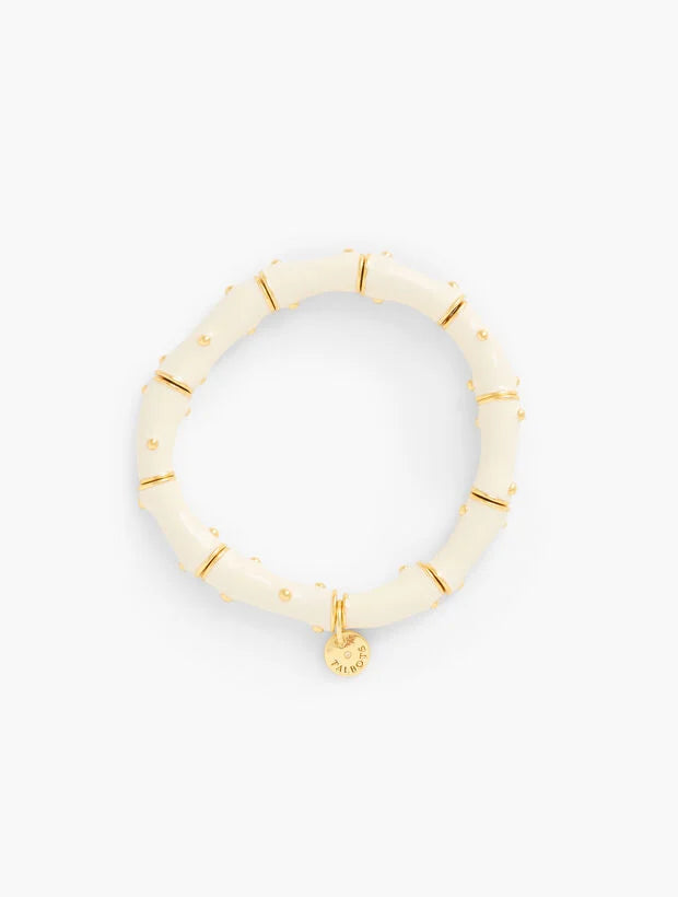 Enamel Coral Stretch Bracelet