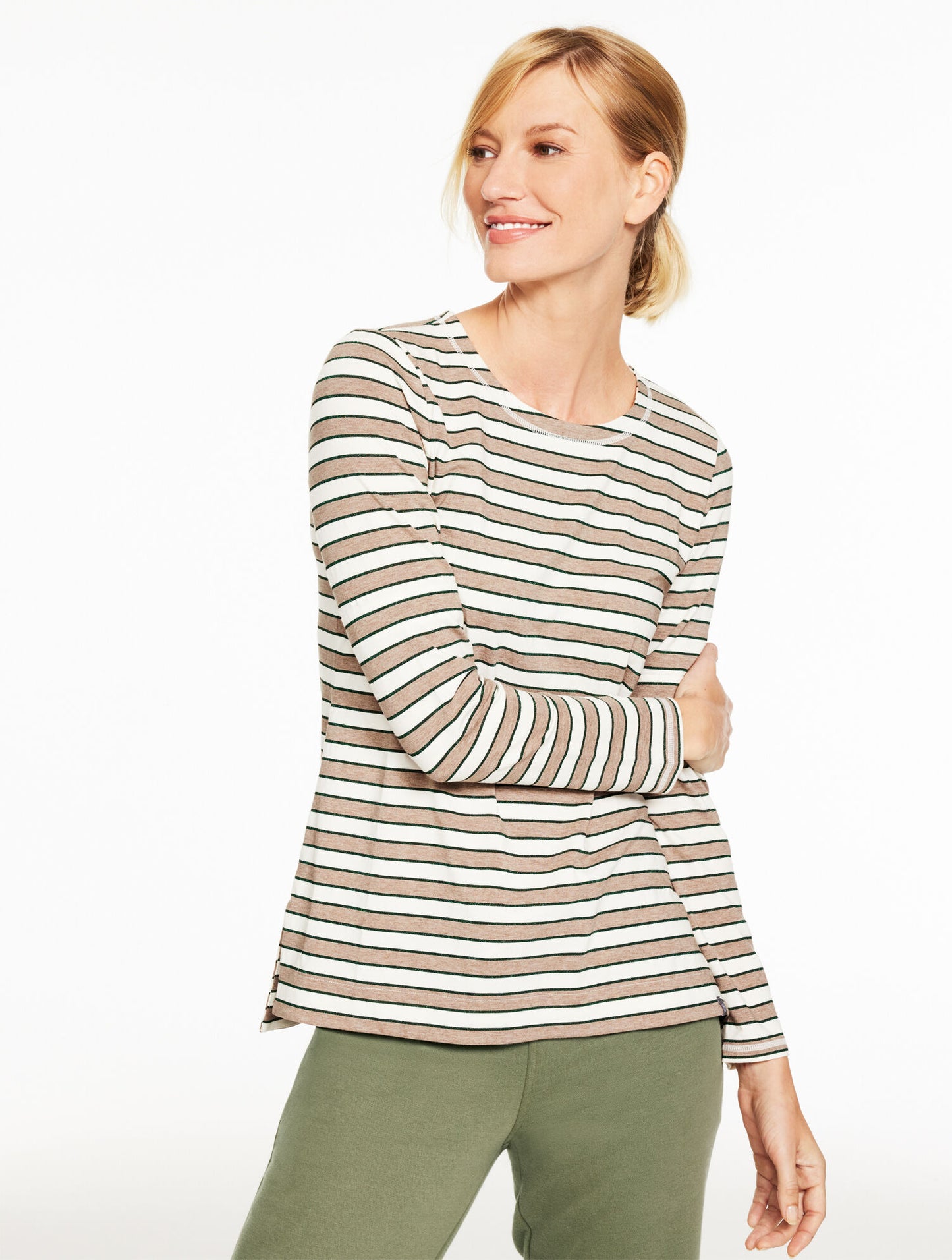 Supersoft Jersey Crewneck Tee - Battersea Stripe
