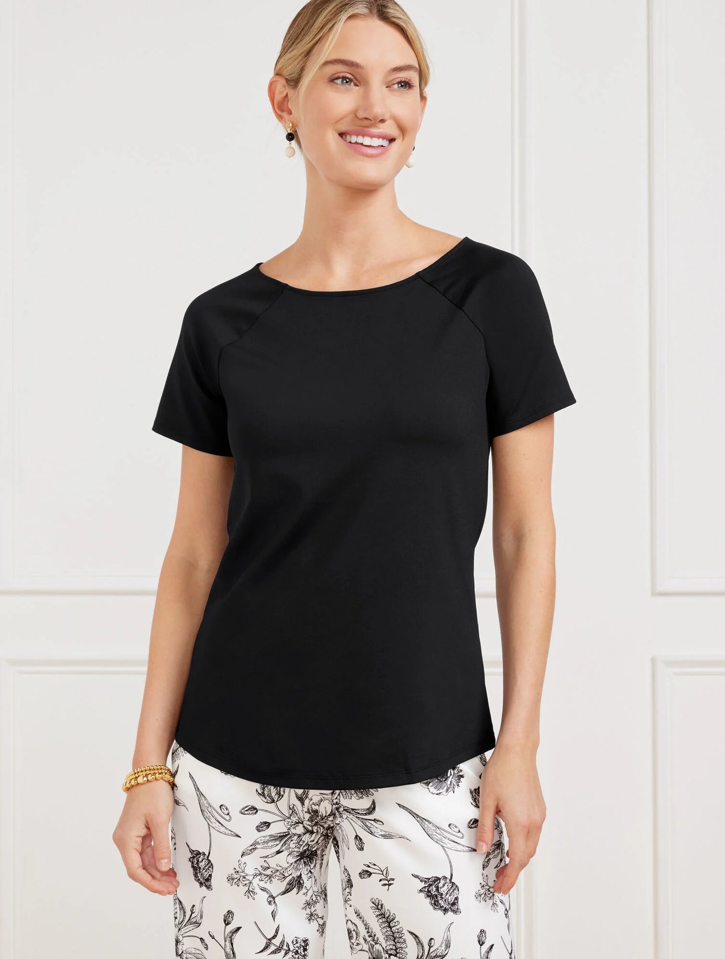 Effortless Jersey Bateau Neck Tee