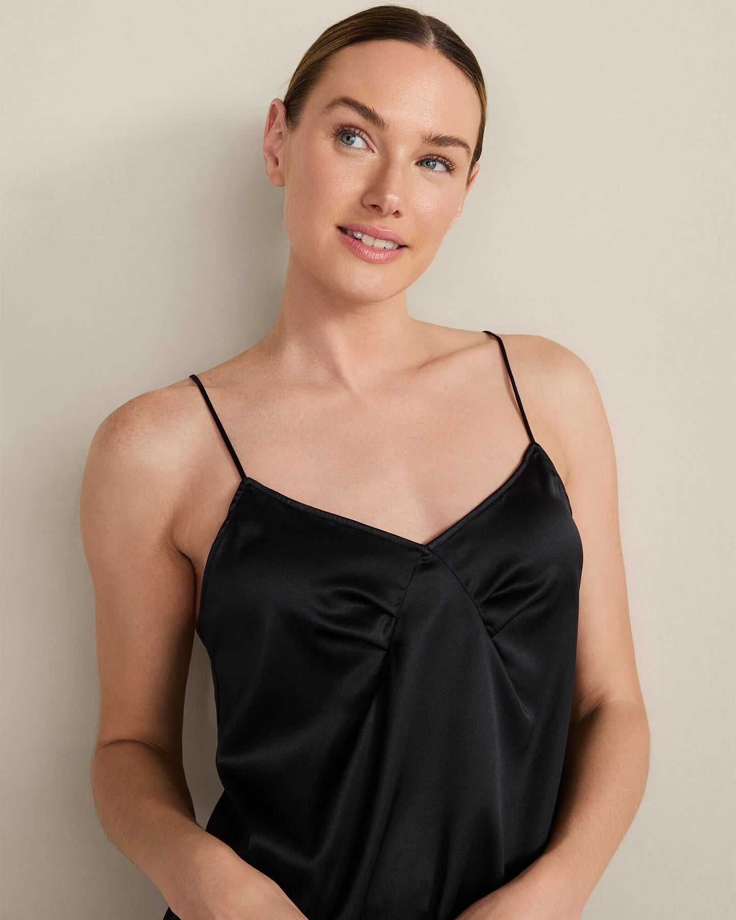 Washable Silk Pleated Cami