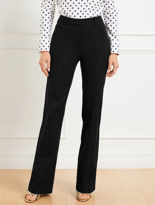 Flare Leg Cotton Bi-Stretch Pants