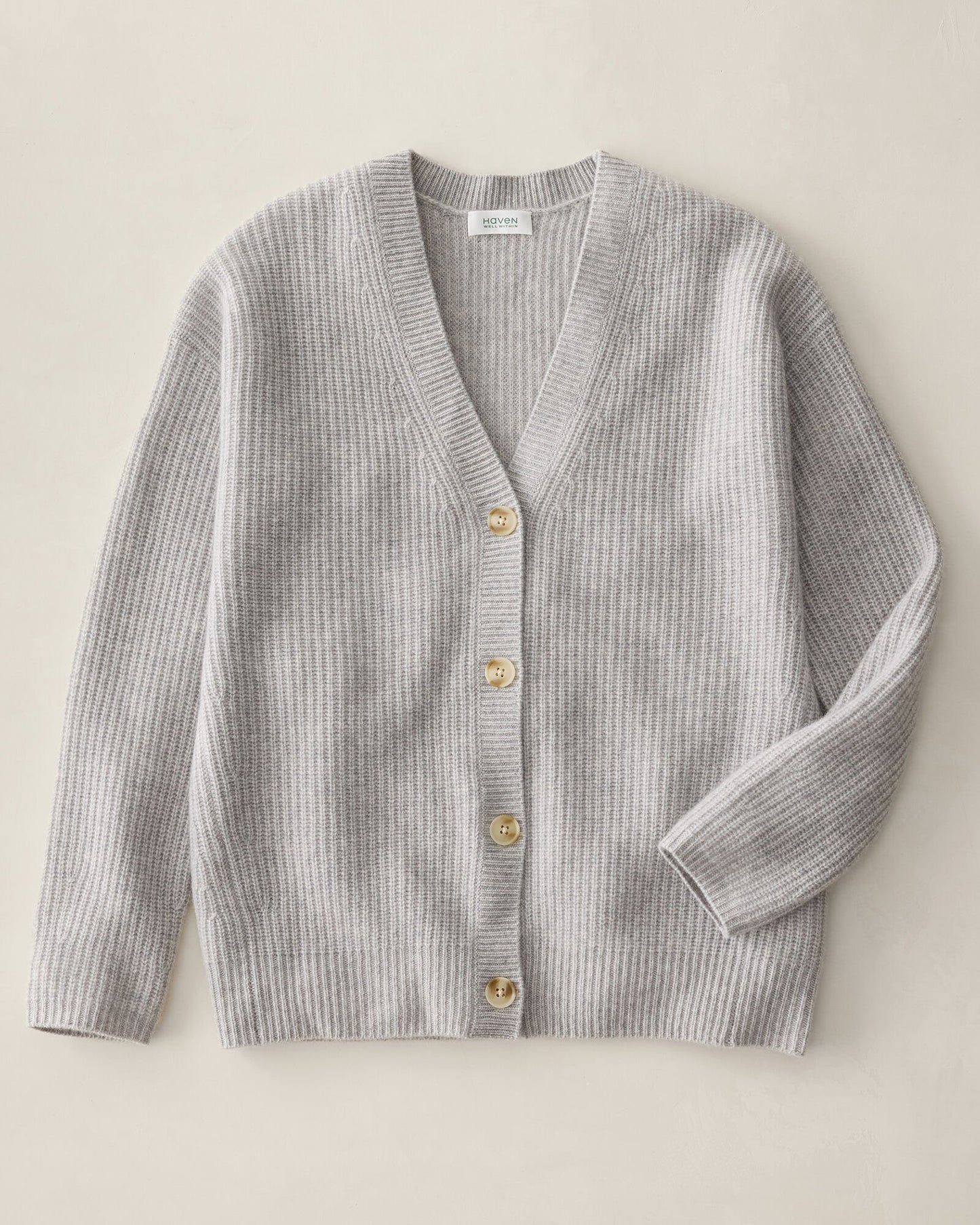 Cashmere Shaker Stitch Cardigan