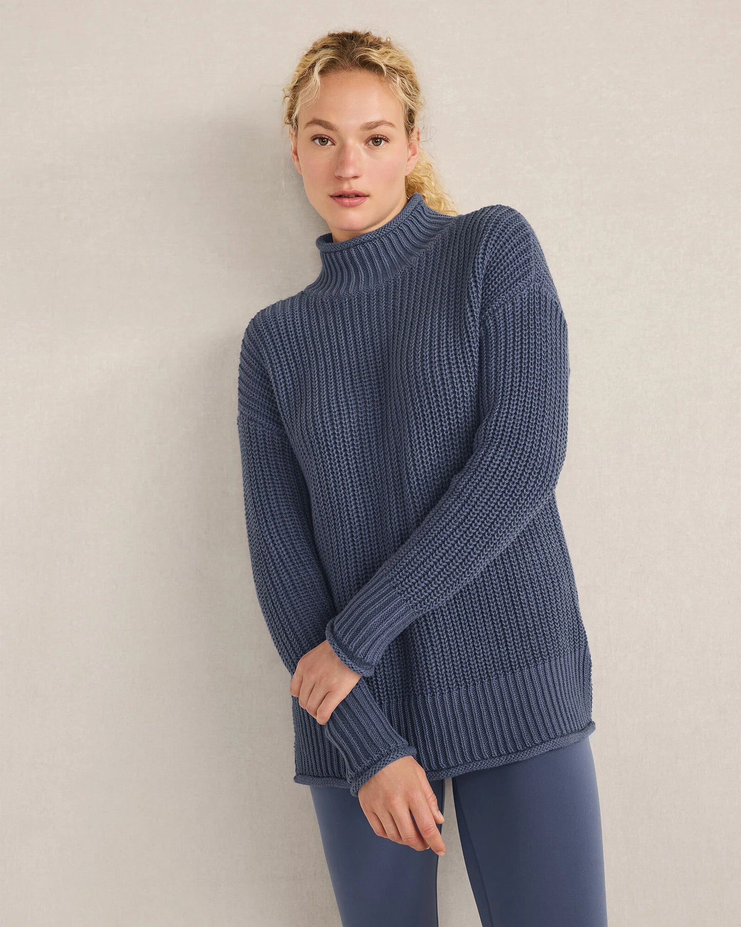 Organic Cotton Roll Neck Sweater