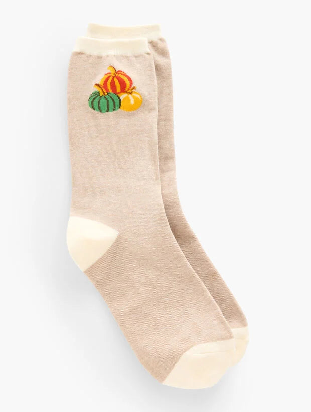 Pumpkin Trouser Socks