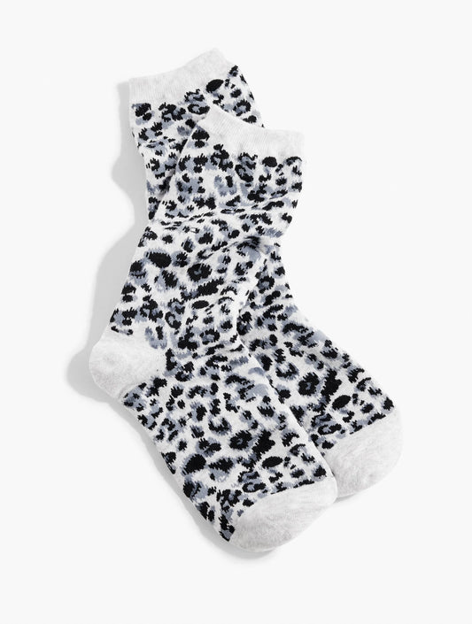 Snow Leopard Trouser Socks