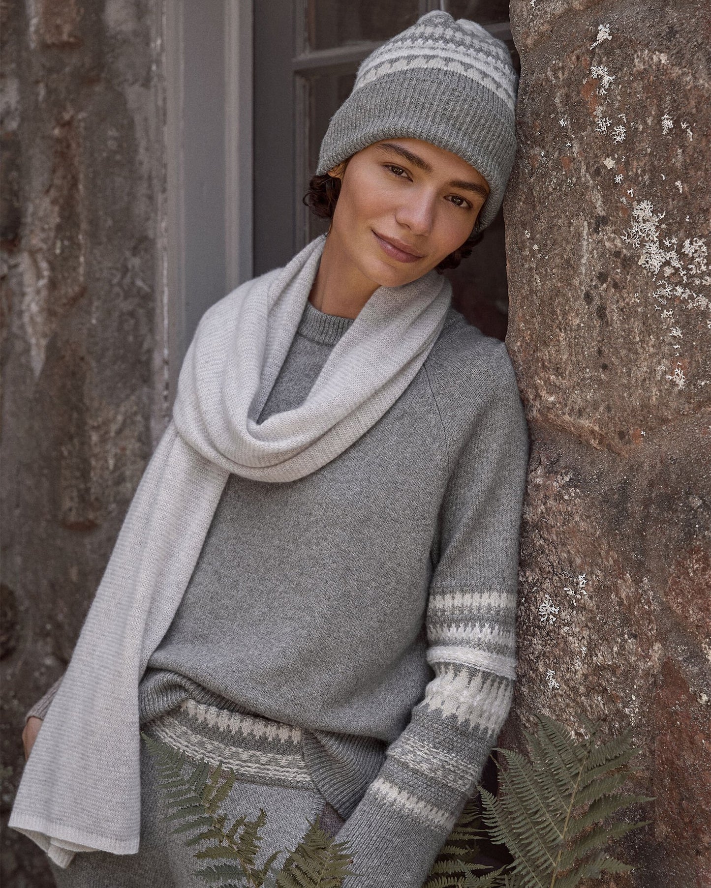 Organic Cotton Blend Nostalgic Fair Isle Beanie