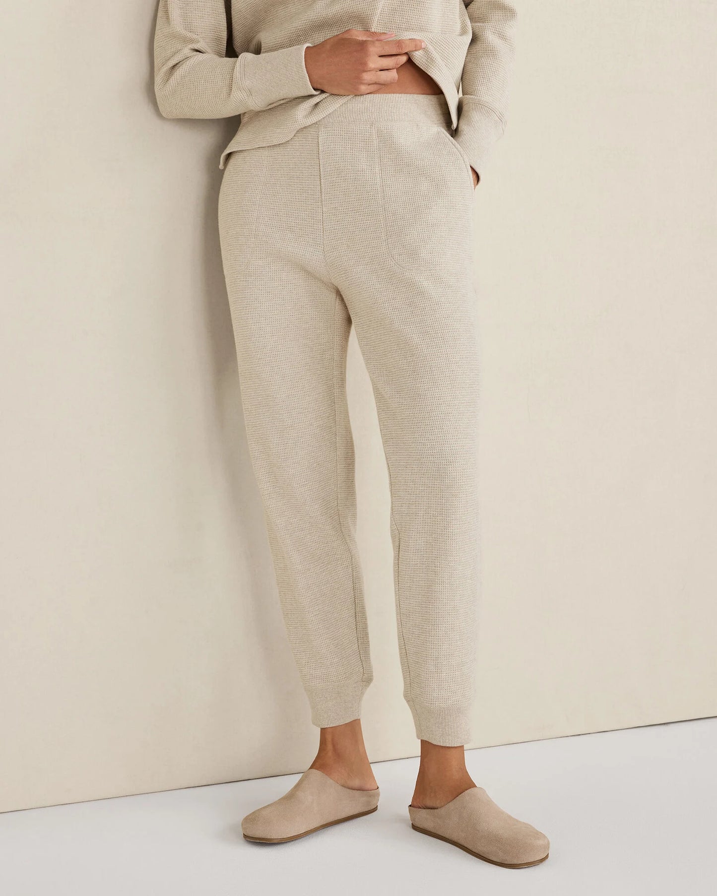 Organic Cotton Waffle Jogger