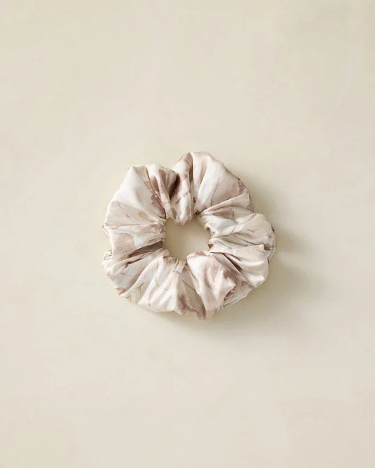 Washable Silk Tranquil Floral Scrunchie