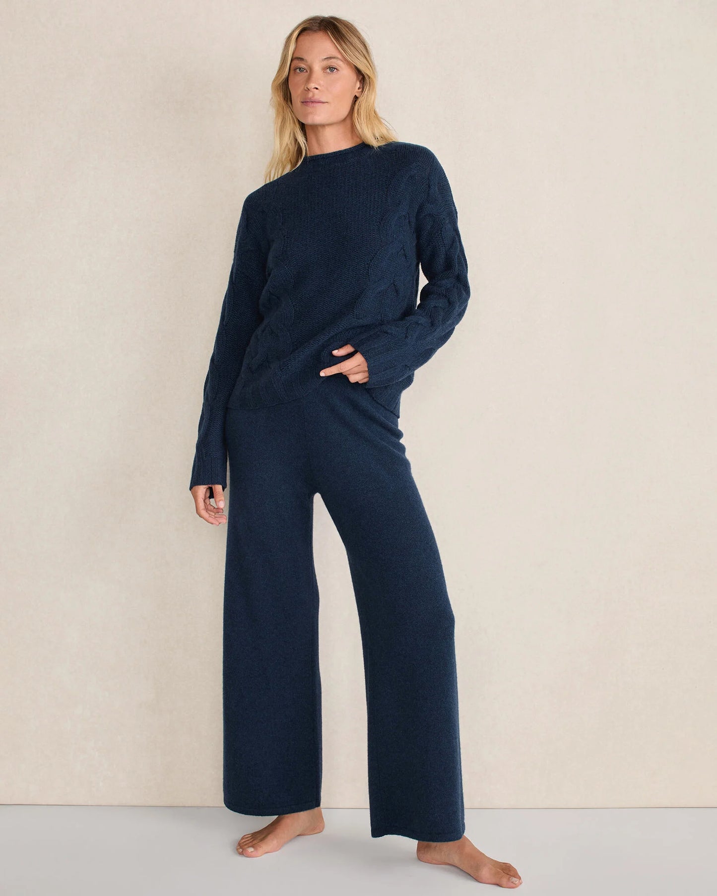 Cashmere Wide Leg Pants