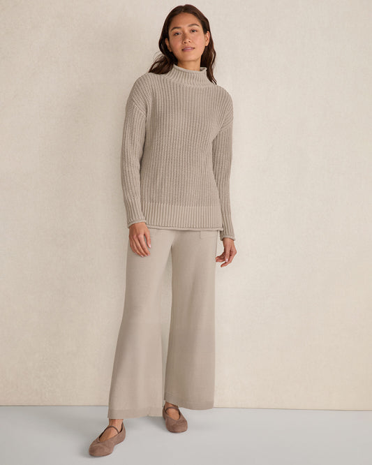 Organic Cotton Roll Neck Sweater