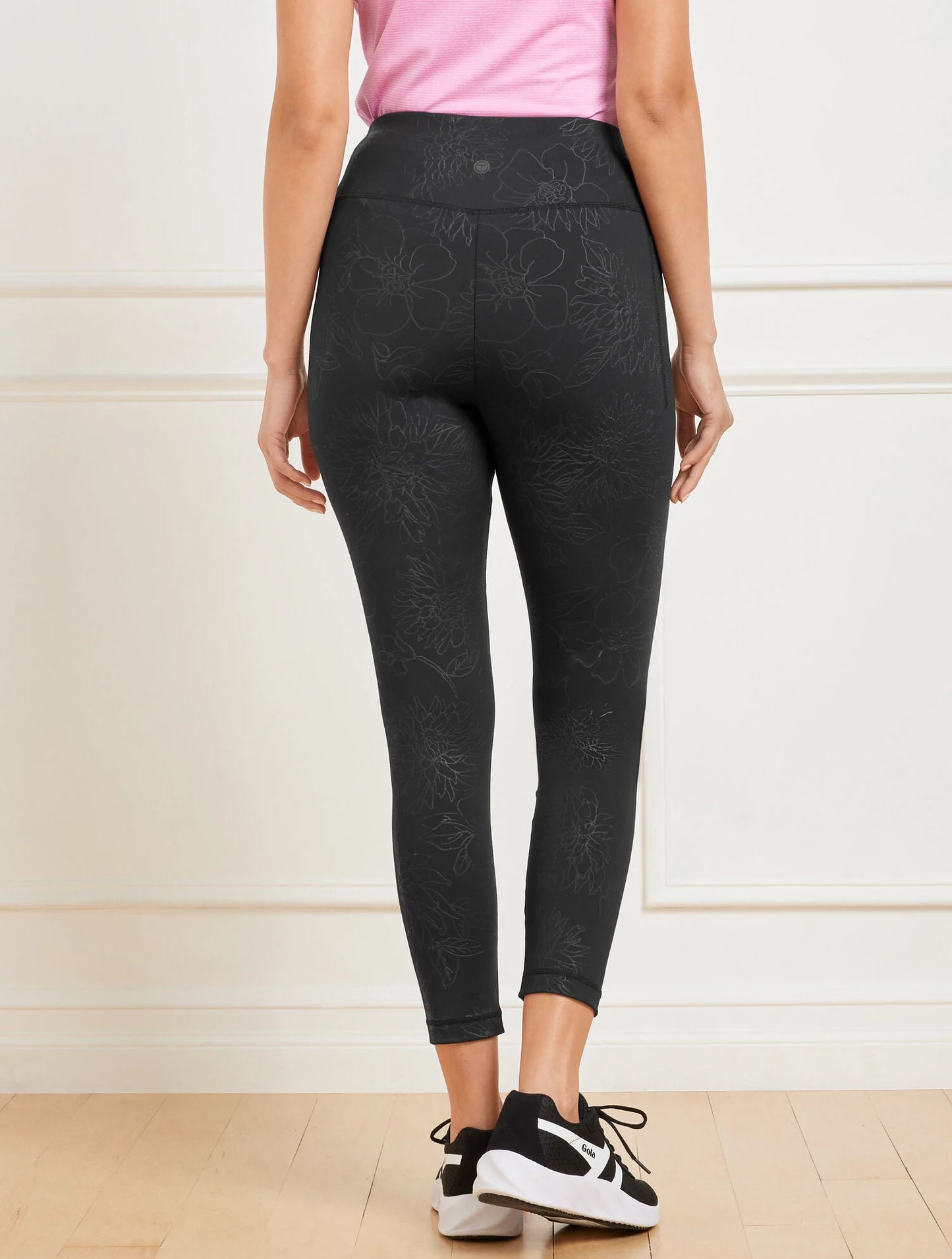 Out & About Leggings - Embossed Floral