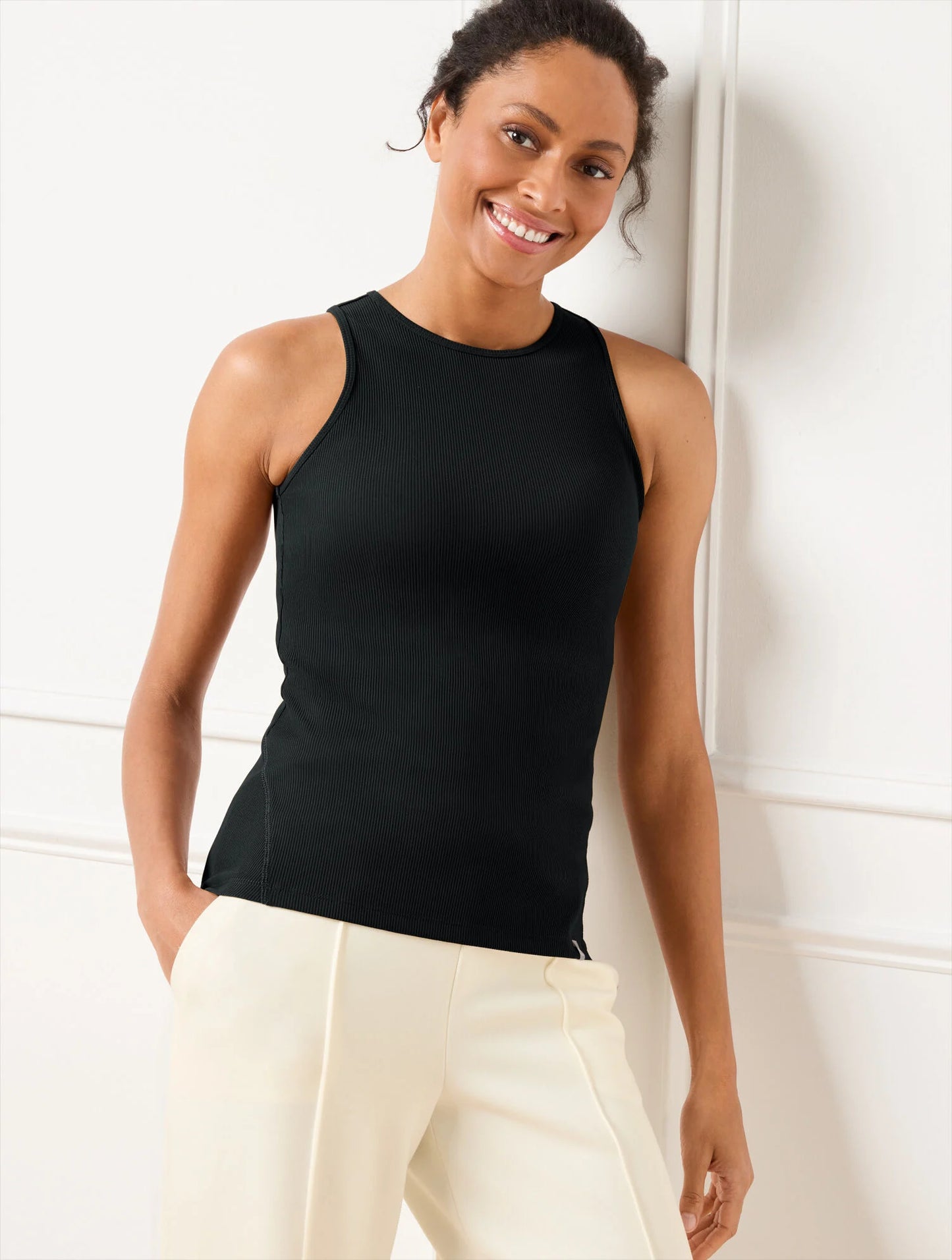 Contour Stretch Ribbed Tank