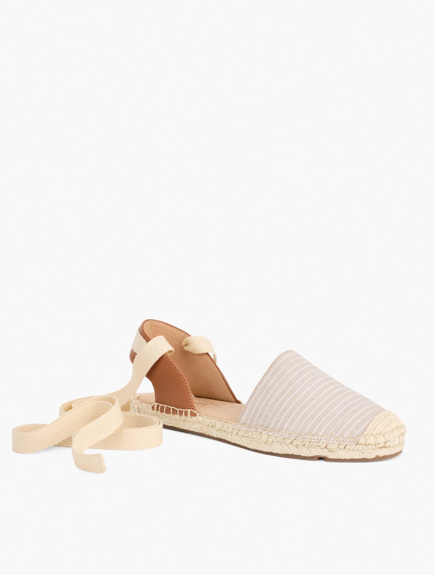 Izzy d’Orsay Espadrille Flats - Stripe